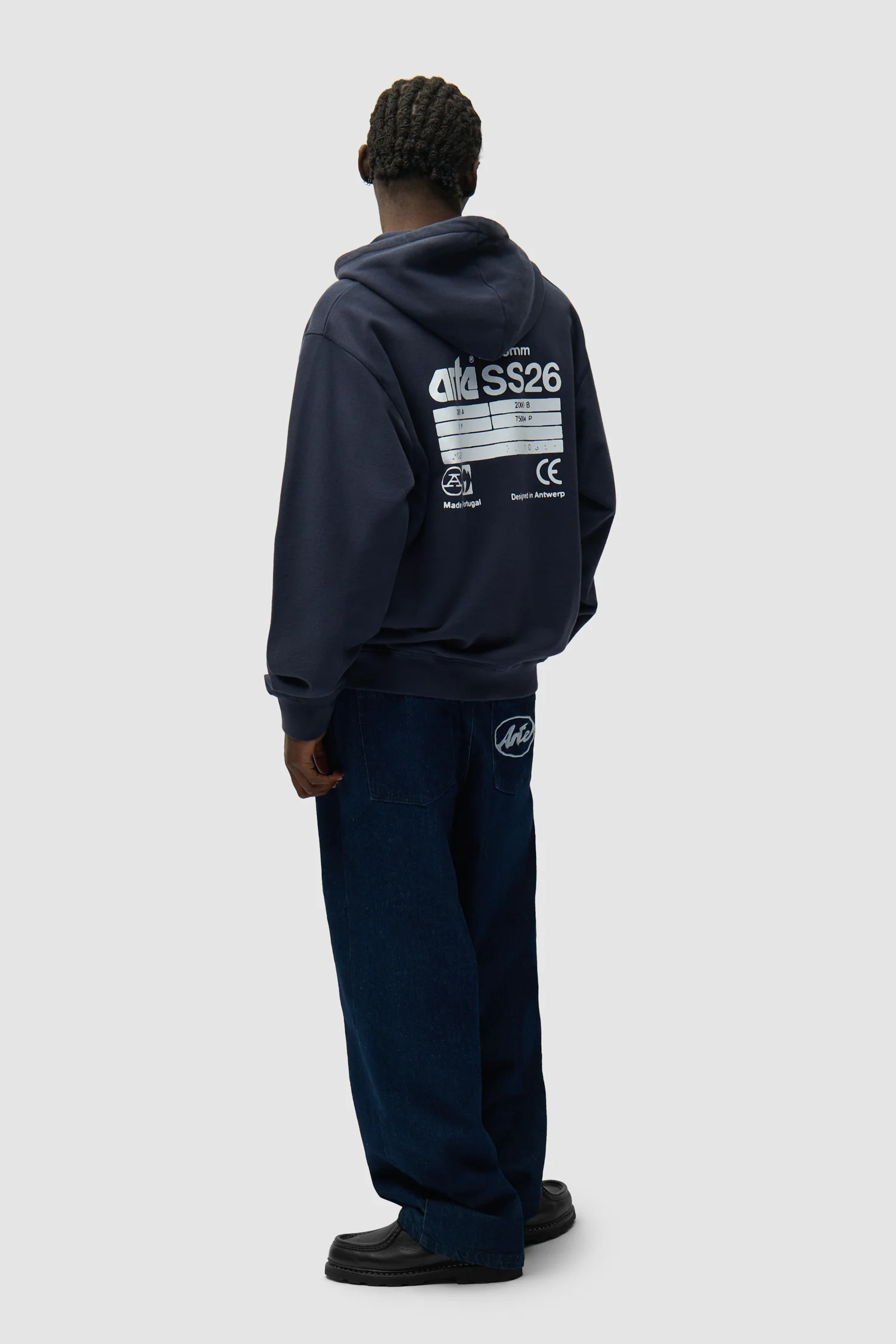 Sweat à capuche Back SS26 - Bleu marine - Image 5