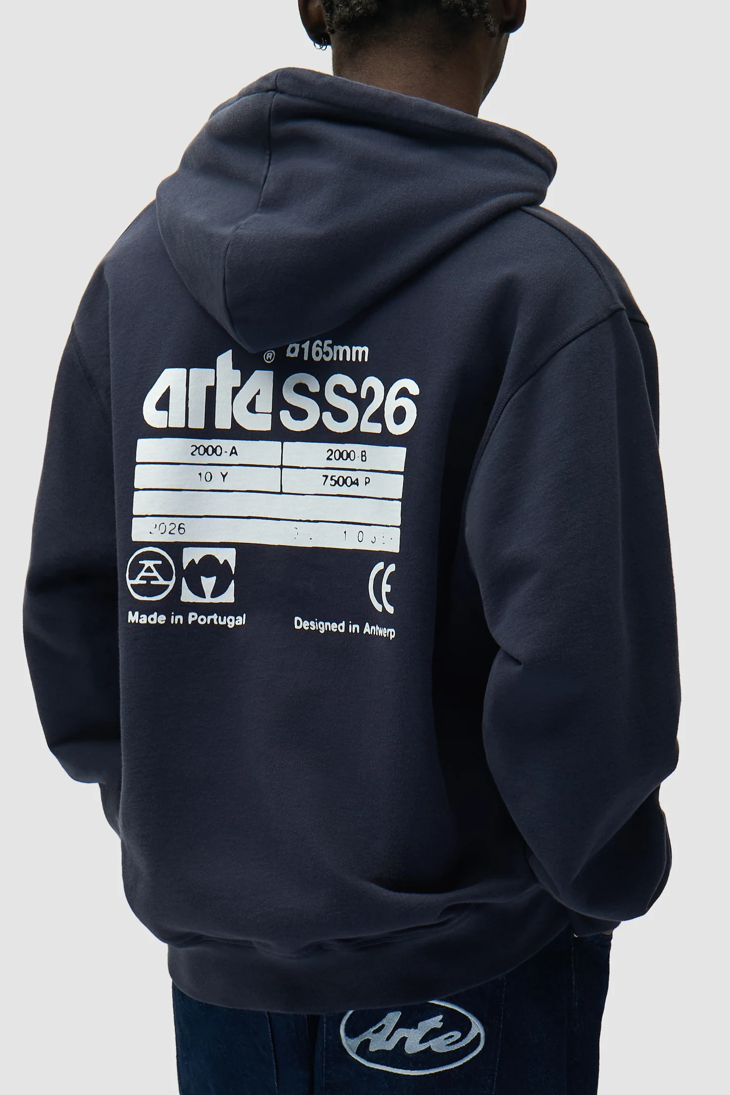 Sweat à capuche Back SS26 - Bleu marine - Image 7