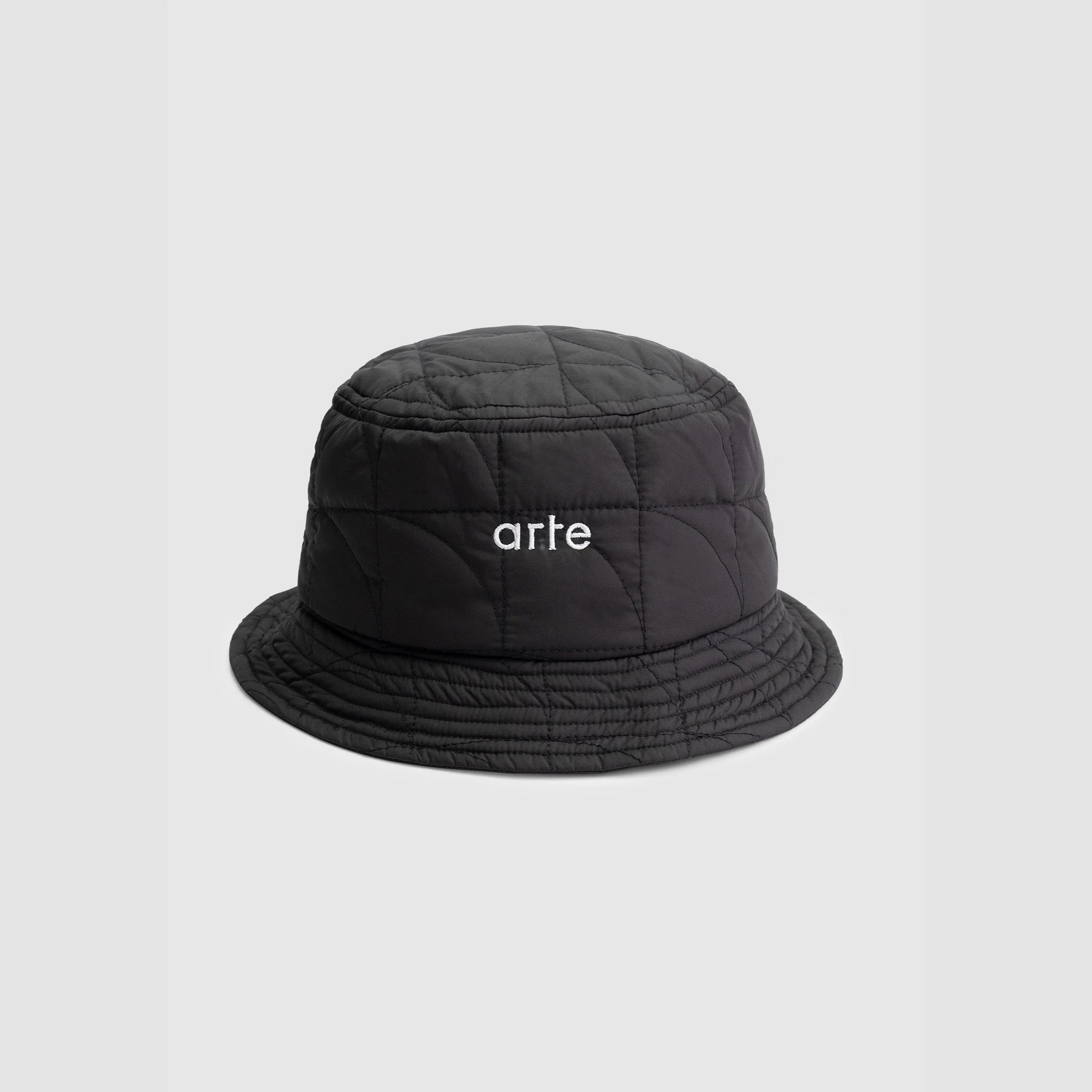 Bauhaus Quilted Bucket Hat - Noir
