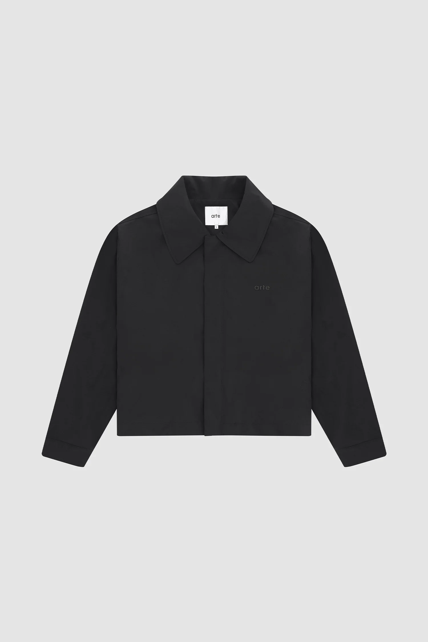 Veste en nylon à grand col - Noir - Image 9