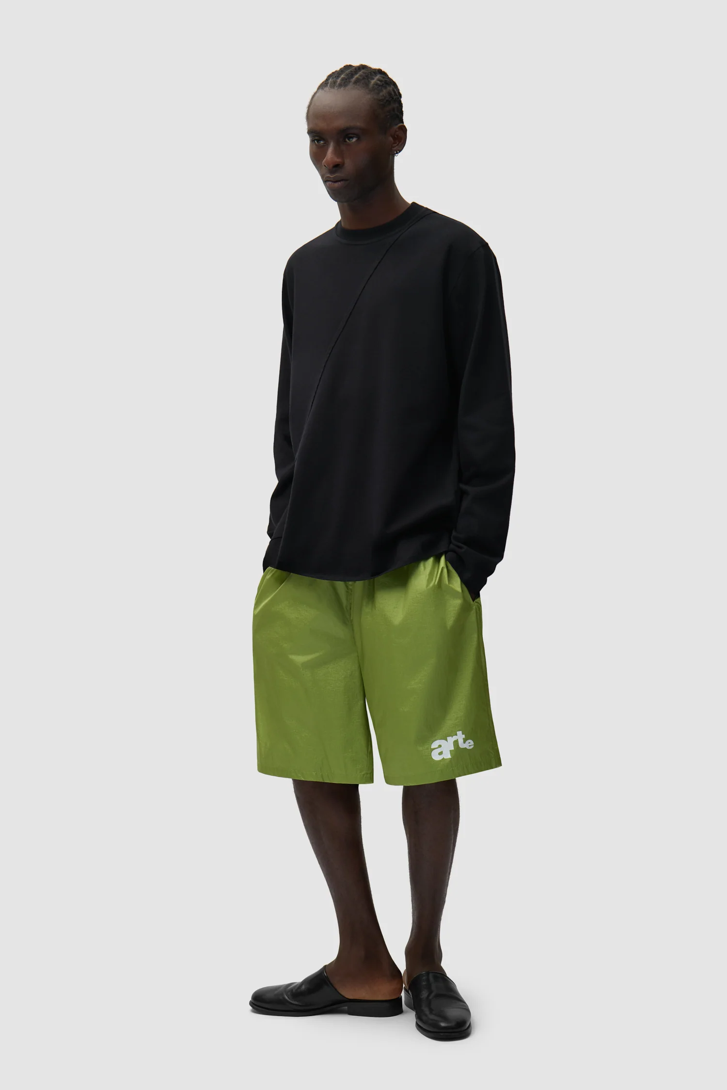 Short à grand logo - Vert - Image 5