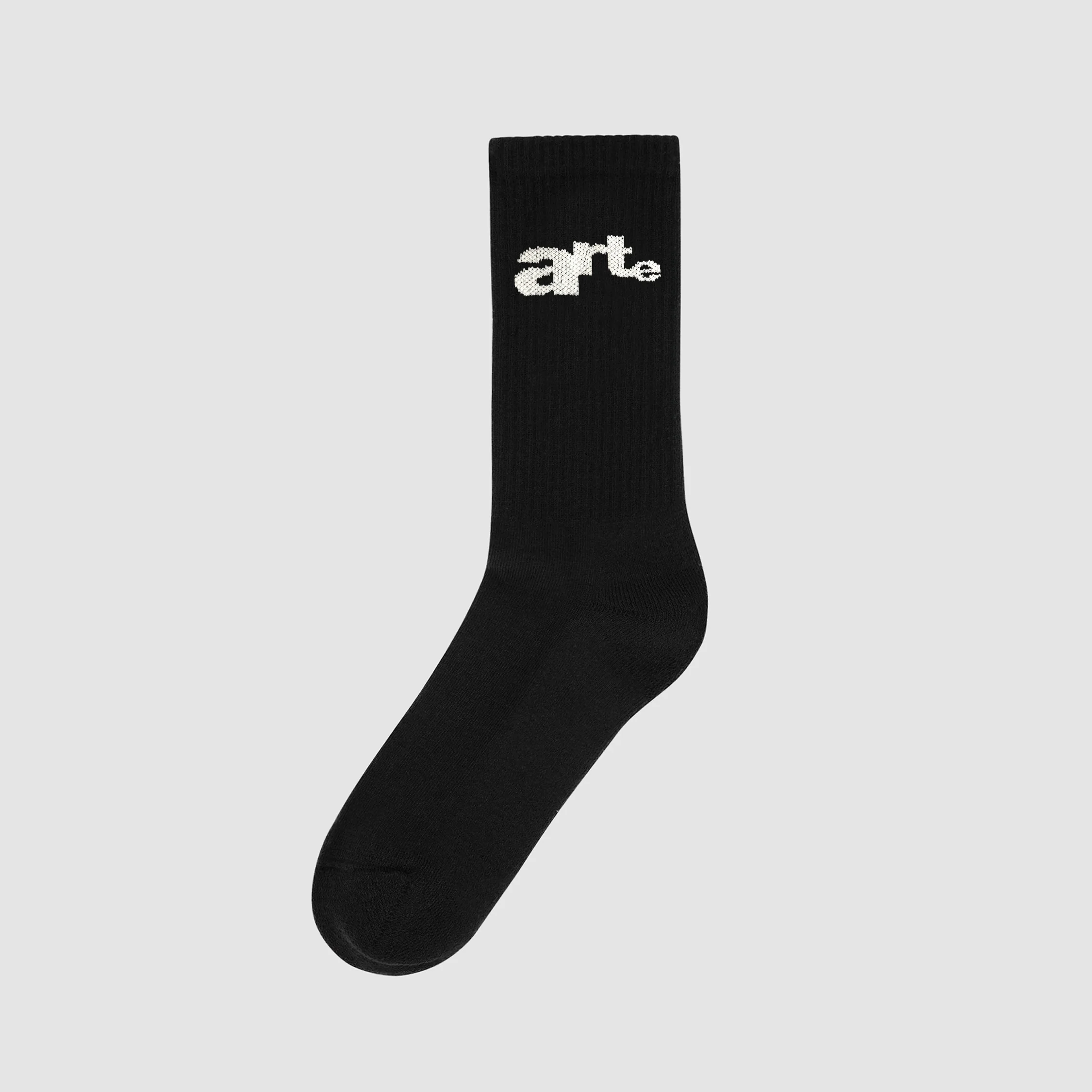 Chaussettes à grand logo - Noir