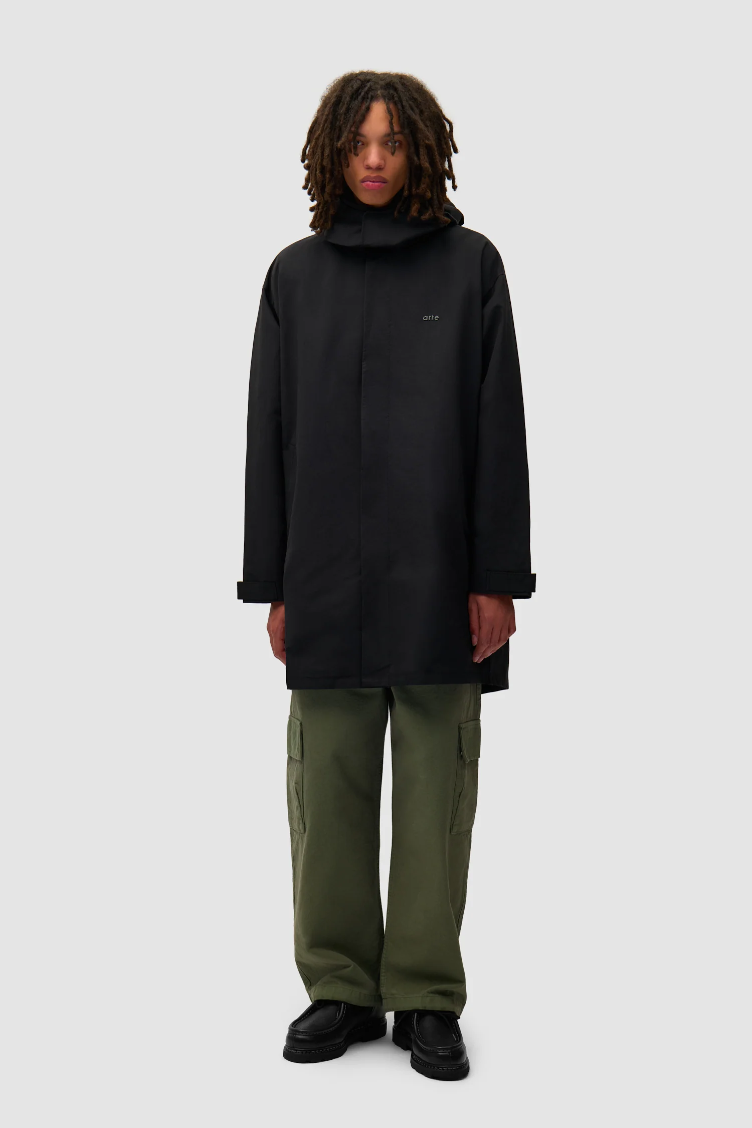 Manteau noir - Noir - Image 4