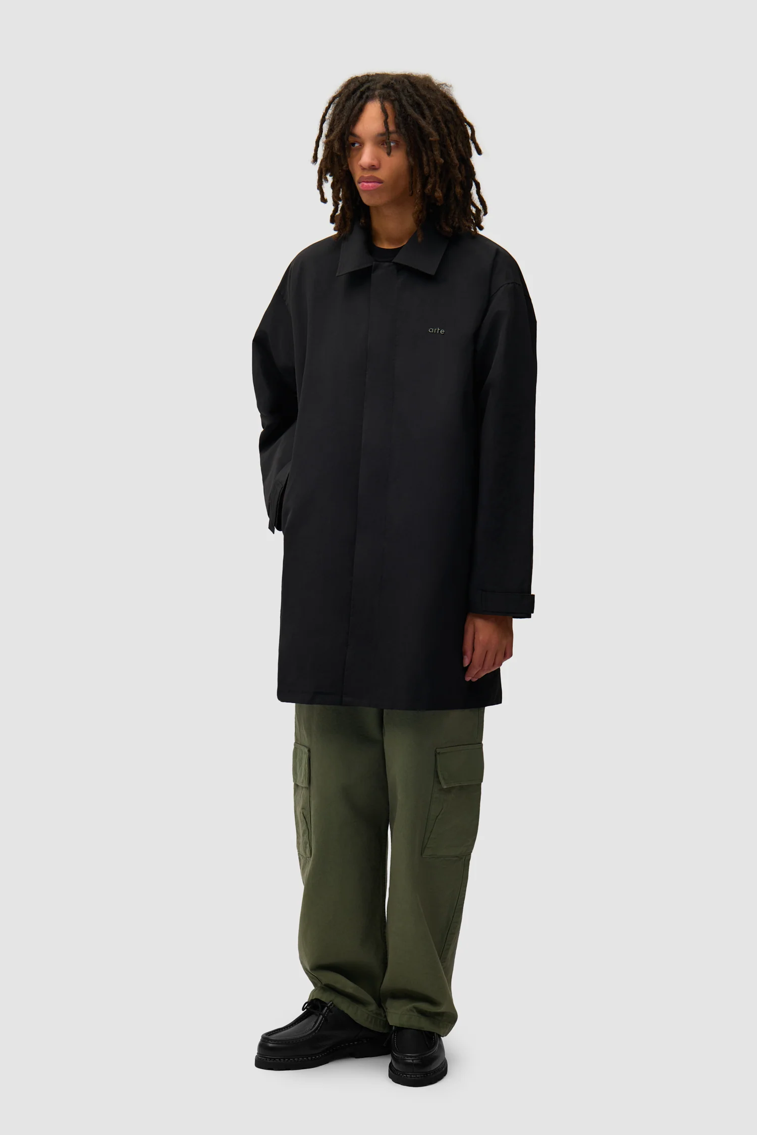 Manteau noir - Noir - Image 5