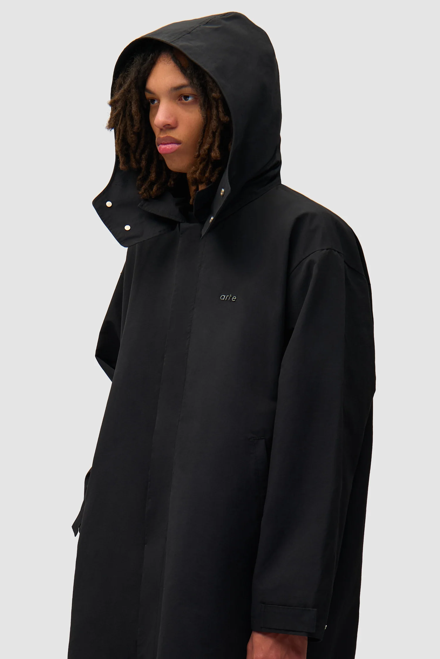 Manteau noir - Noir - Image 7