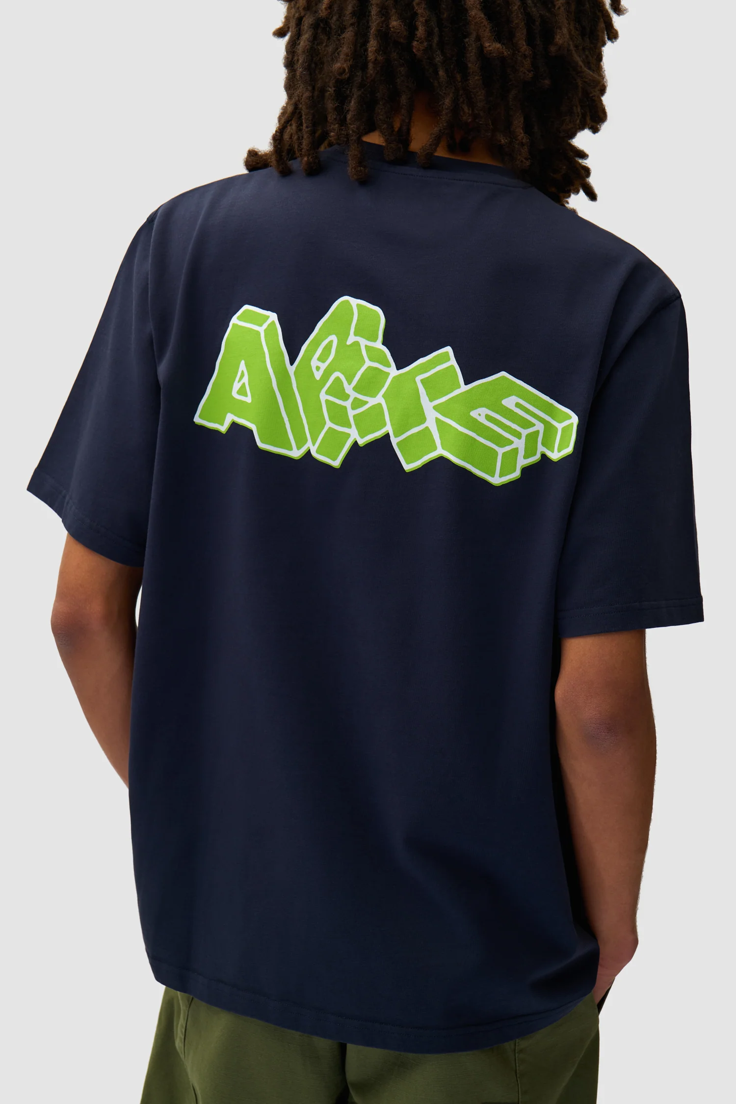 T-shirt imprimé Blocks - Marine - Image 7