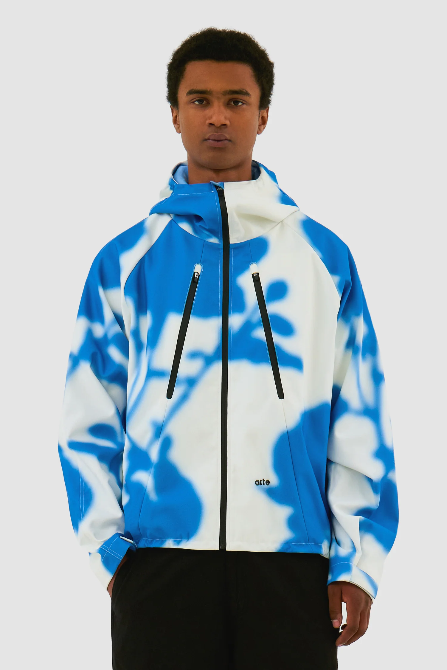 Veste technique Blue Flower - Blanc/Bleu - Image 2