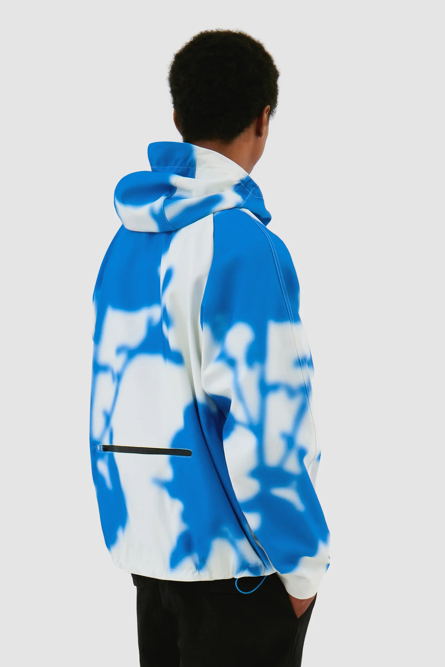 Veste technique Blue Flower - Blanc/Bleu - Image 3
