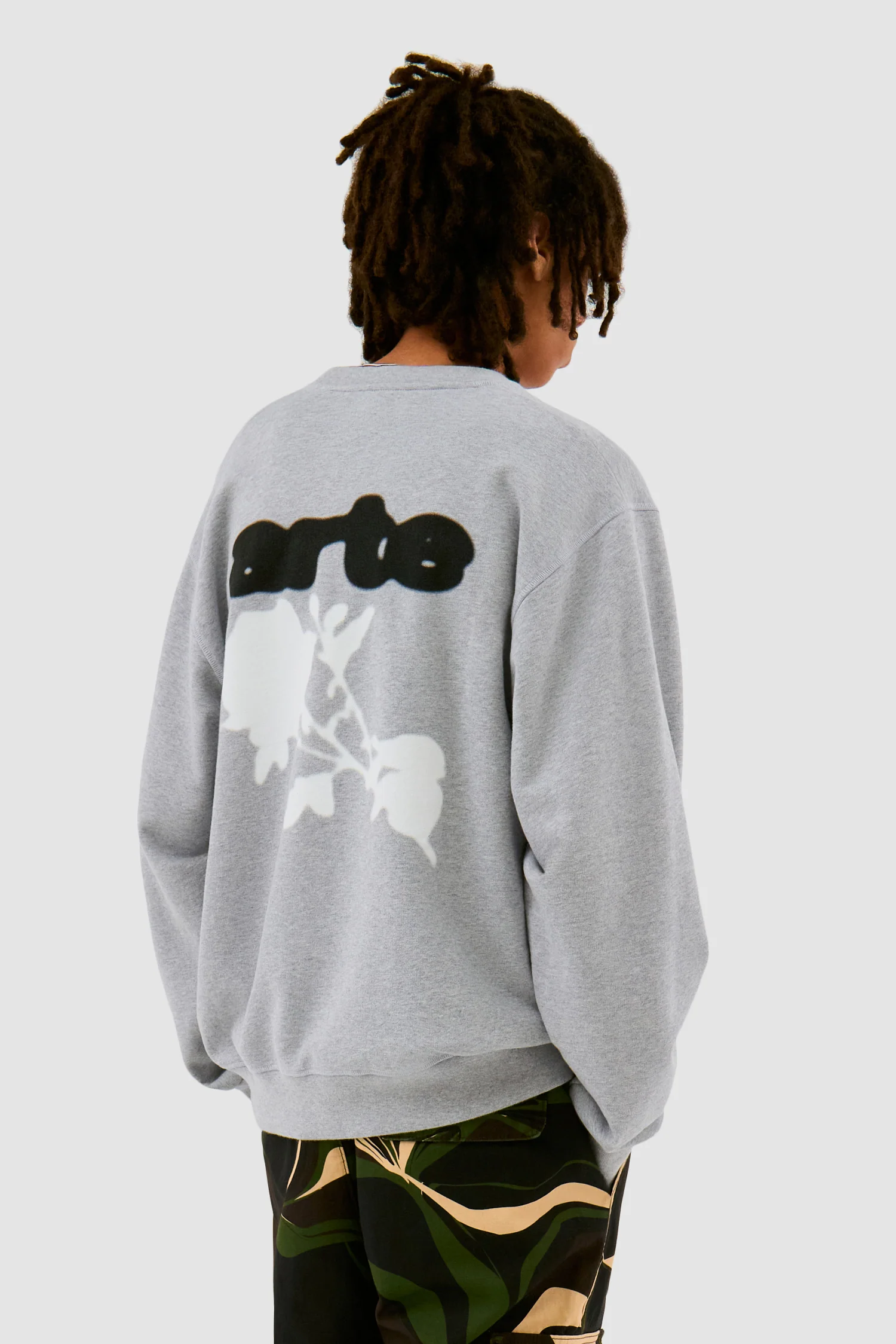 Blur Flower Crewneck - Gris - Image 2