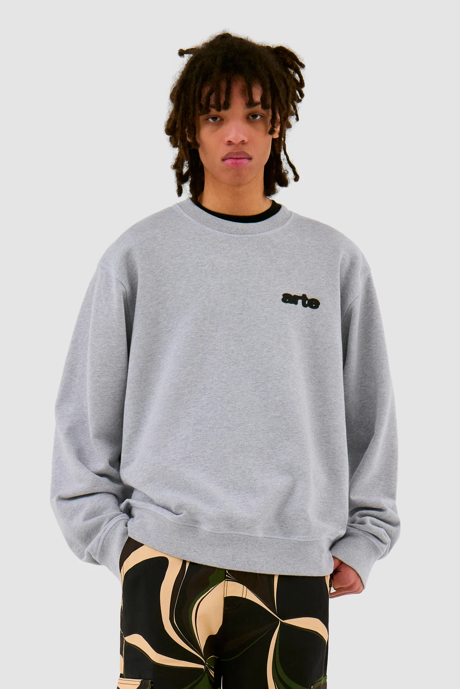 Blur Flower Crewneck - Gris - Image 3