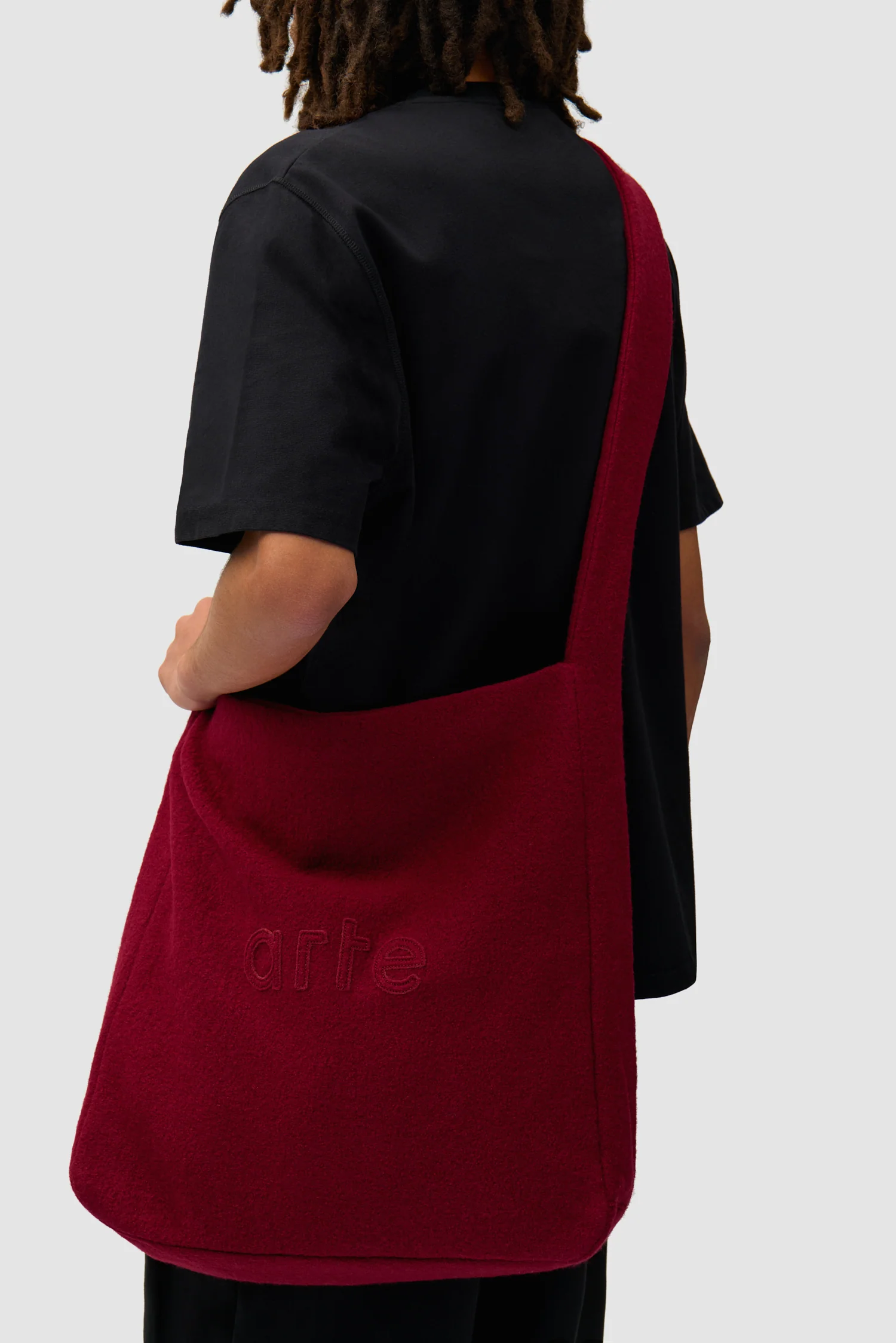 Sac en laine bouillie - Bordeaux - Image 3