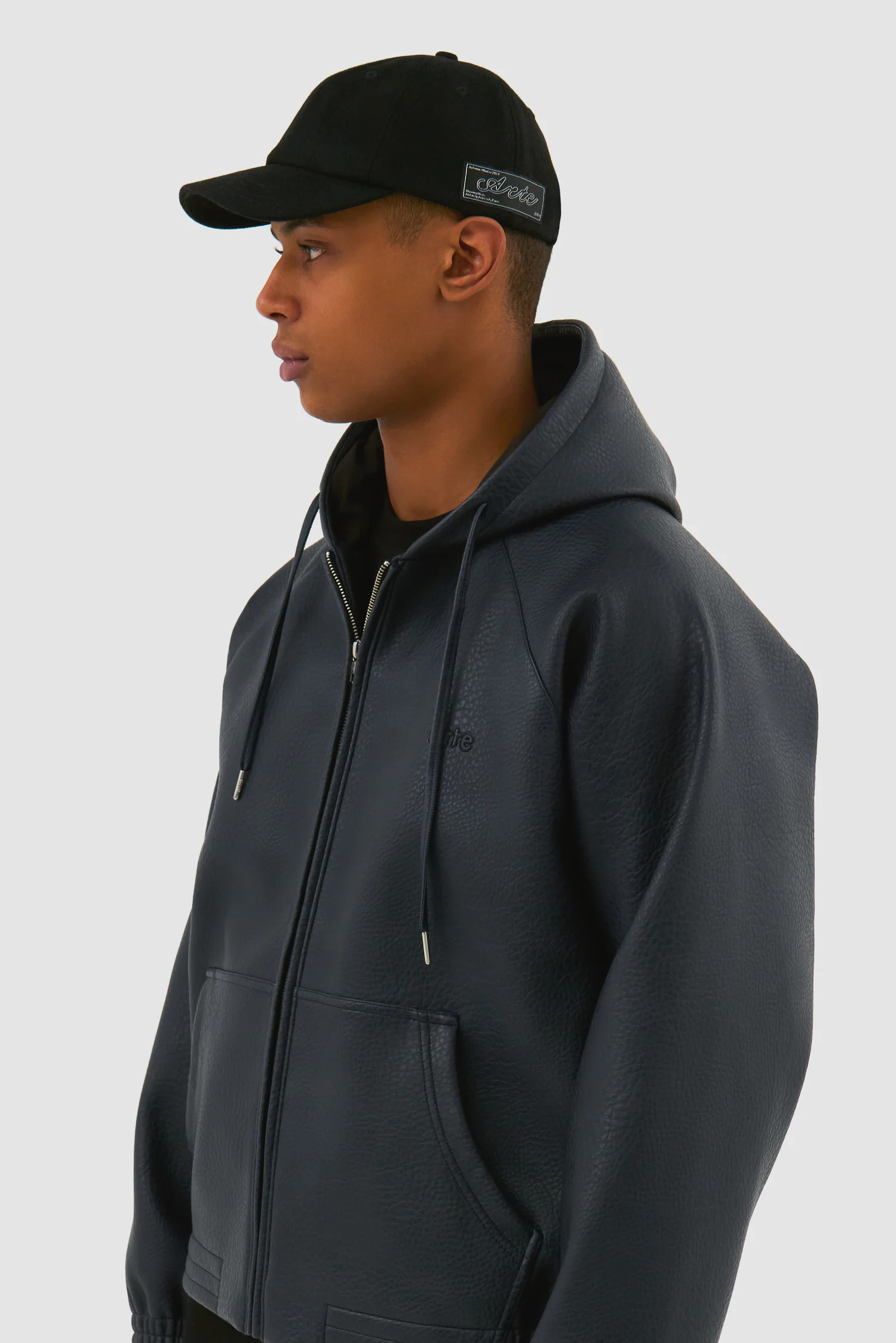 Casquette en laine bouillie - Noir - Image 3