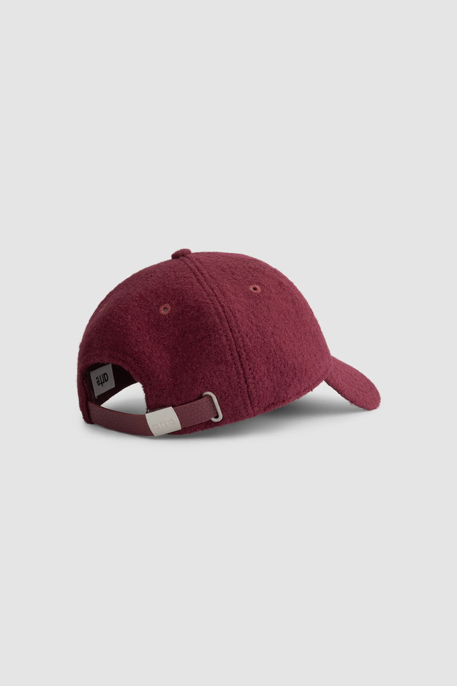 Casquette en laine bouillie - Bordeaux - Image 3