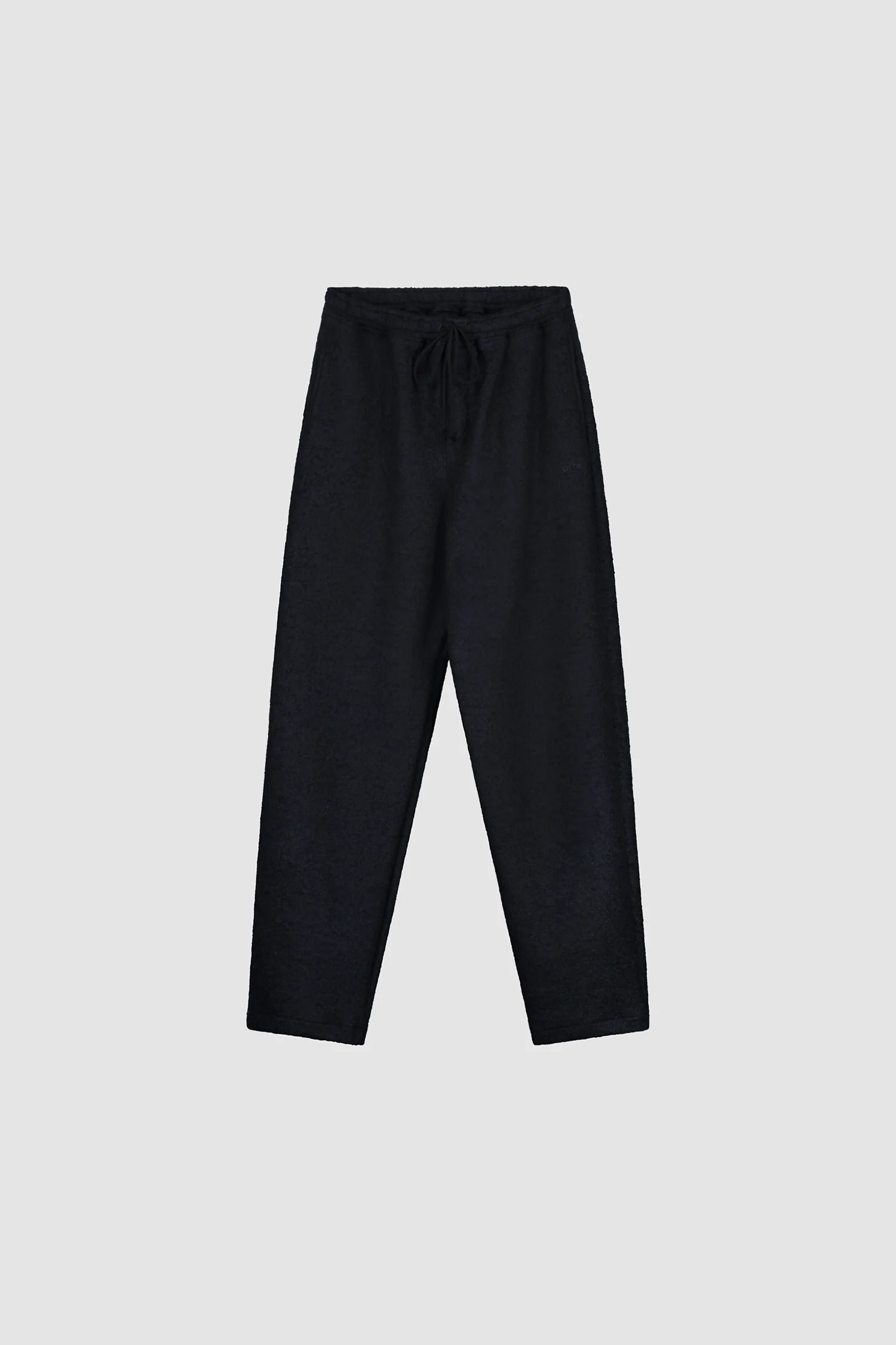 Pantalon en laine bouillie - Marine - Image 9