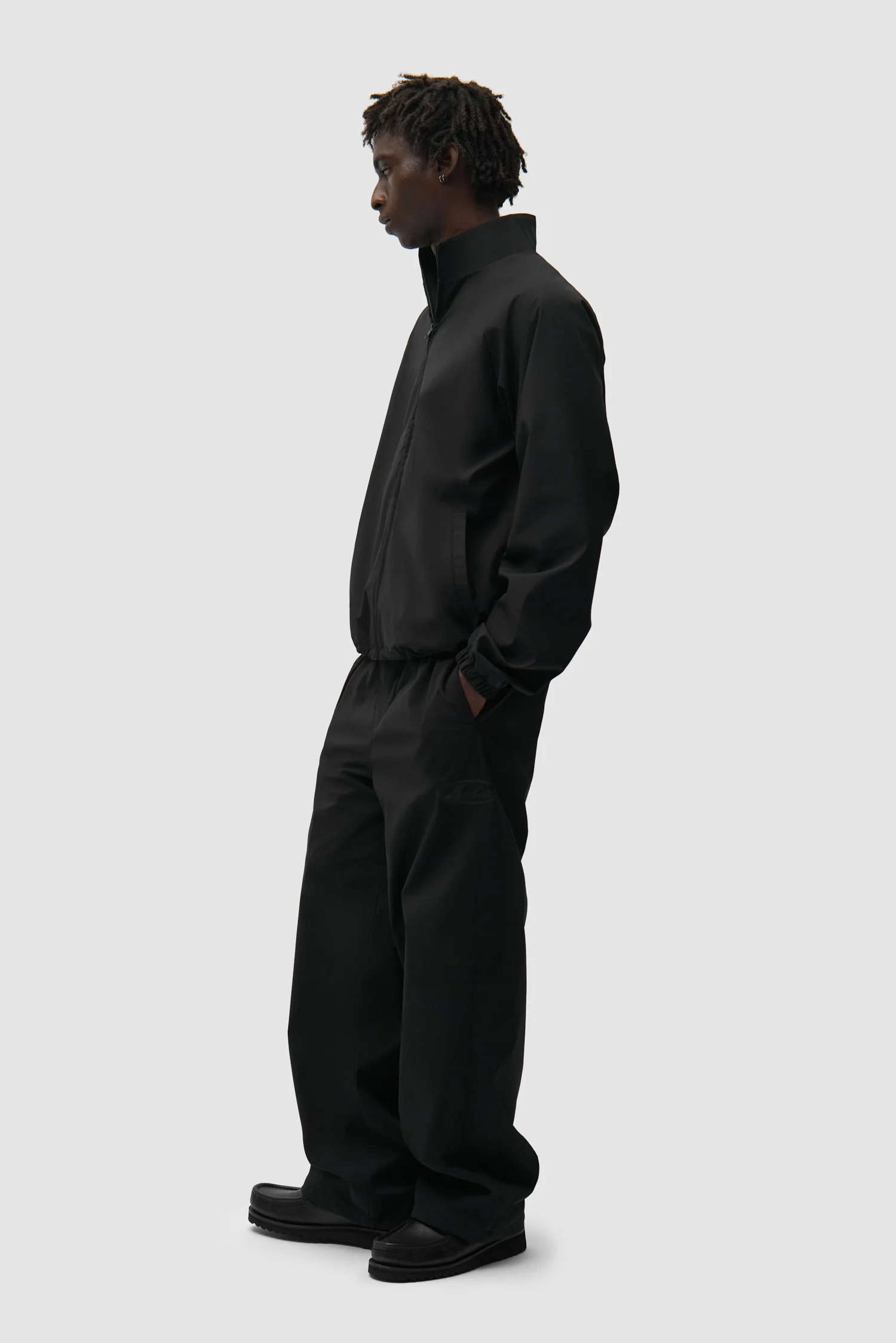 Veste de survêtement de marque - Noir - Image 5
