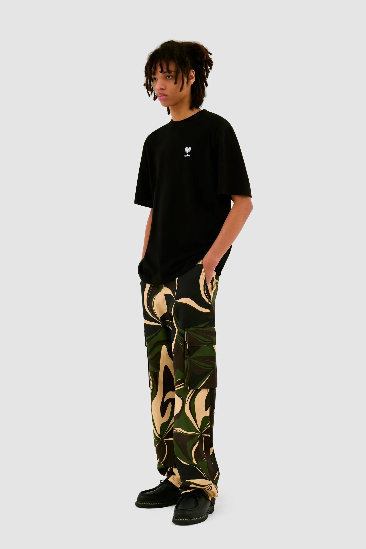 Pantalon cargo camouflage - Imprimé - Image 3