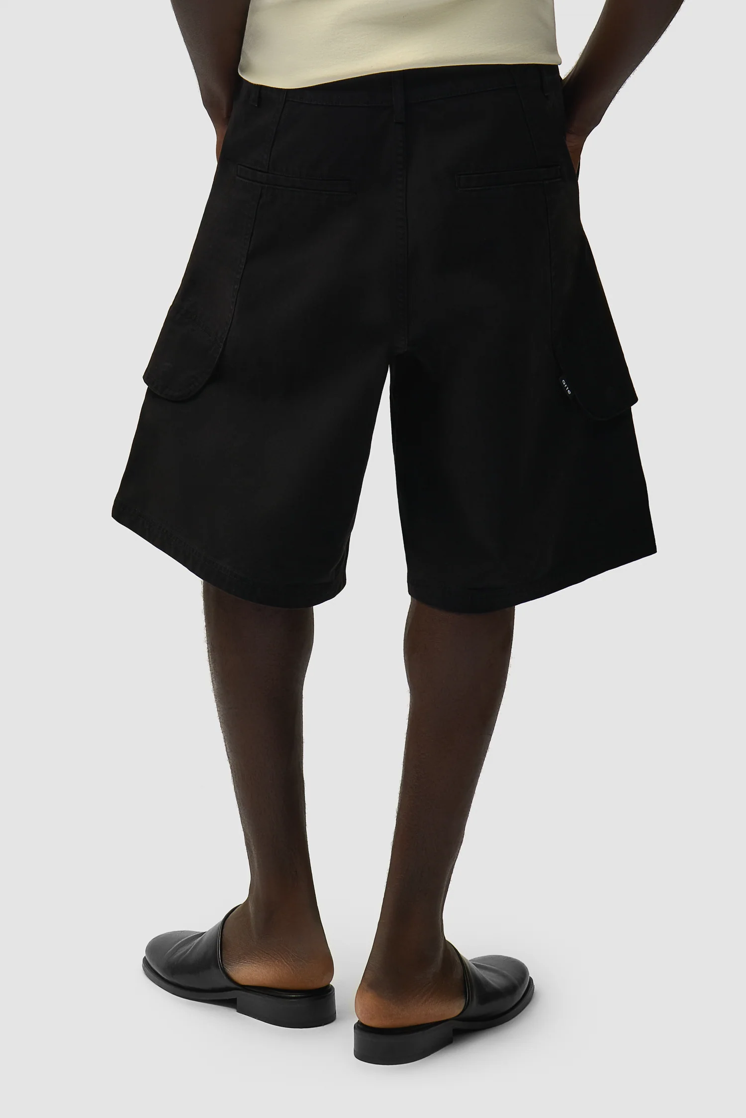 Short cargo en toile - Noir - Image 3