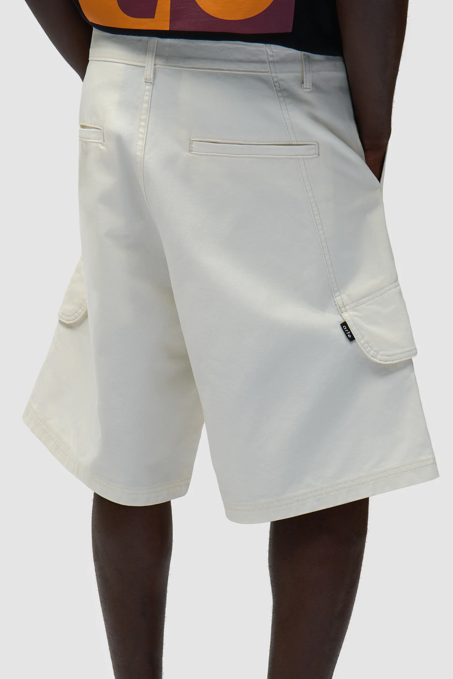 Short cargo en toile - Crème - Image 9