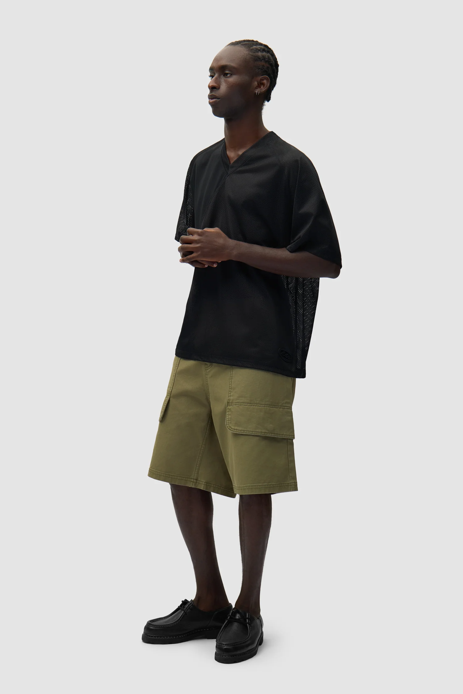 Short cargo en toile - Vert - Image 6