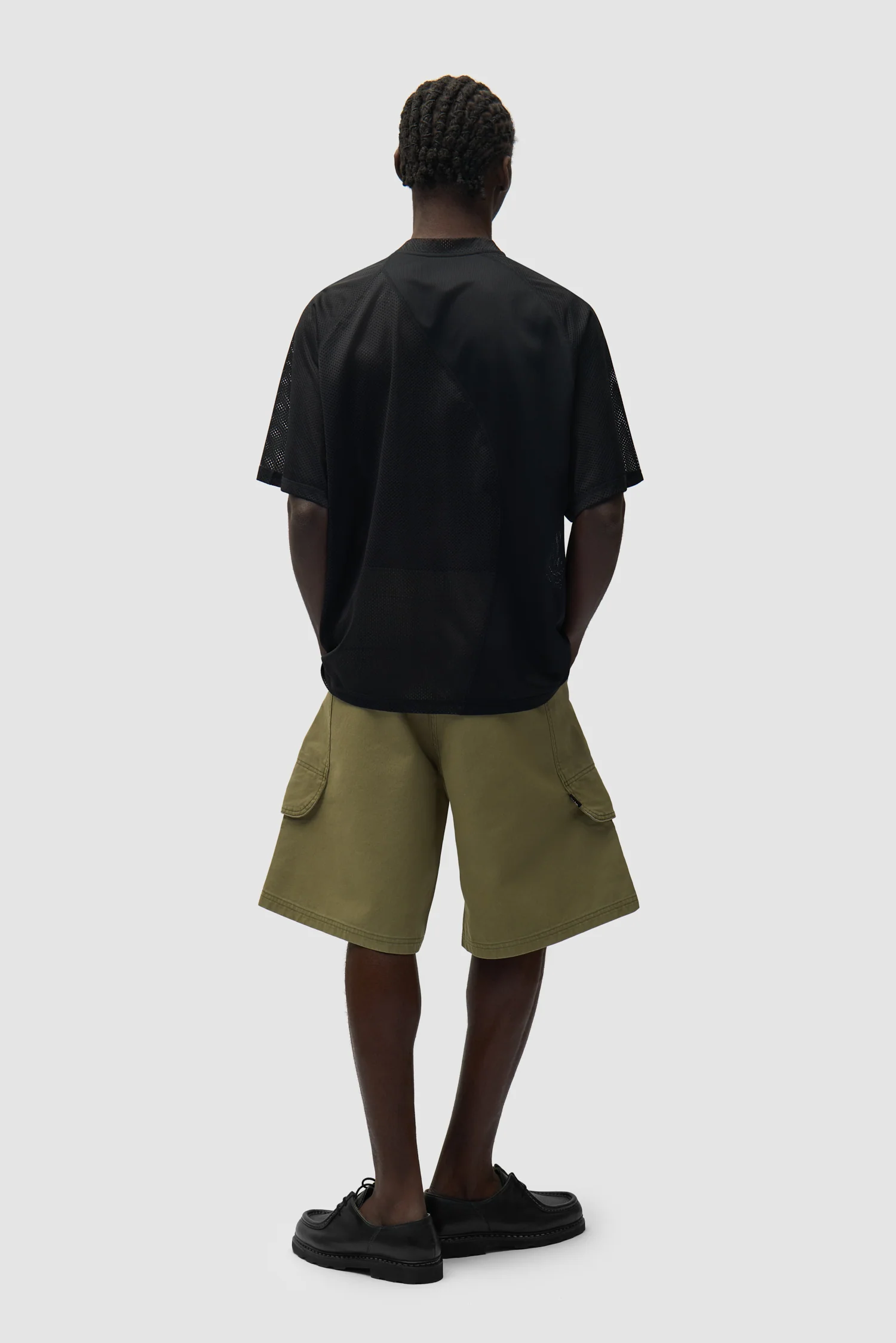 Short cargo en toile - Vert - Image 7