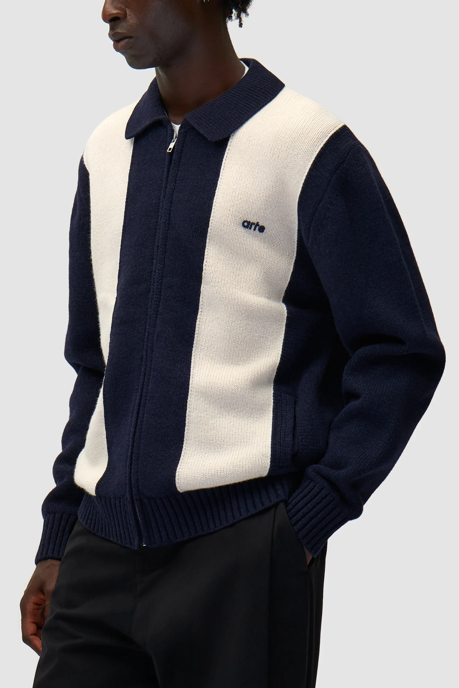 Cardigan - Bleu/Blanc - Image 7