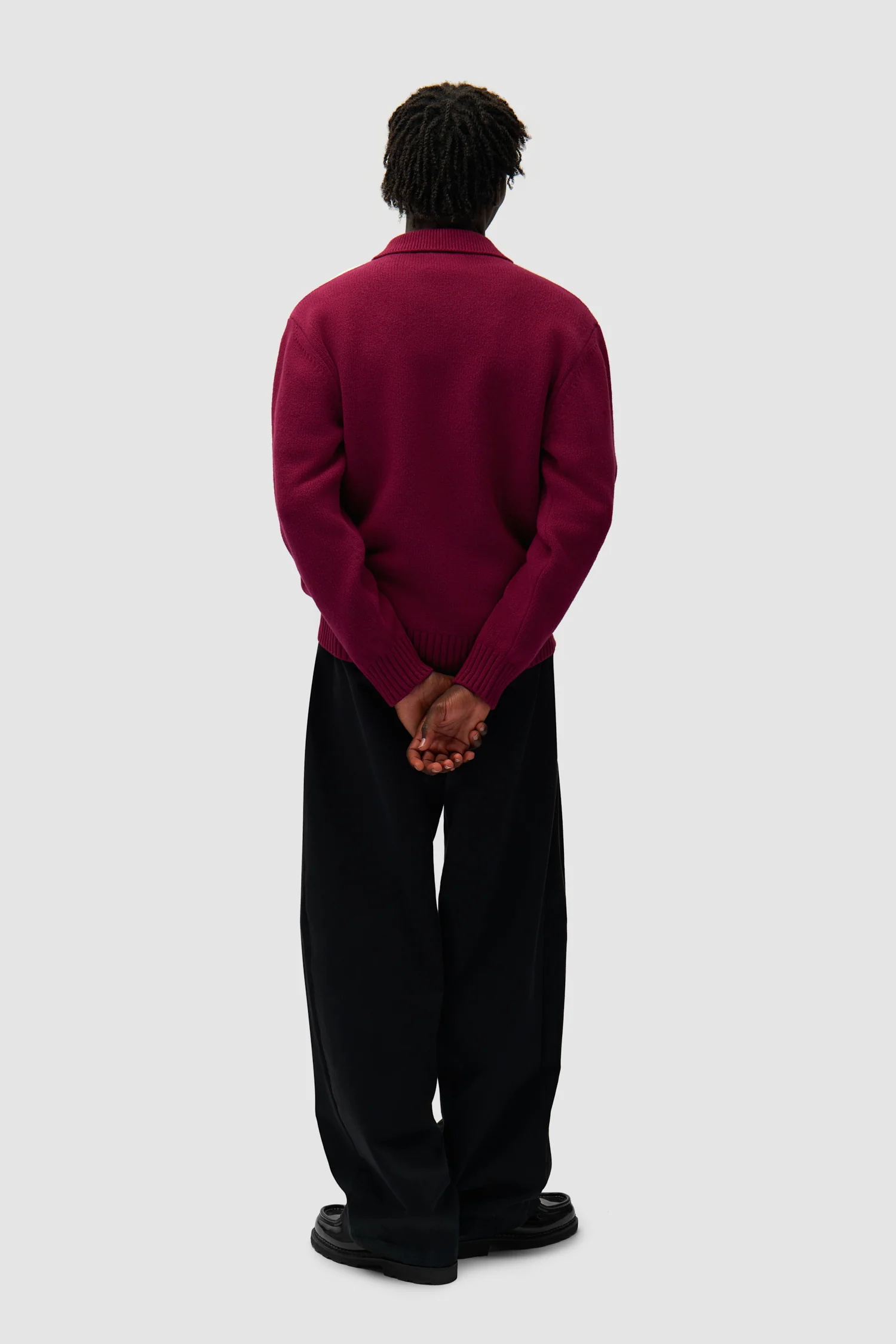 Cardigan - Bordeaux/Crème - Image 6
