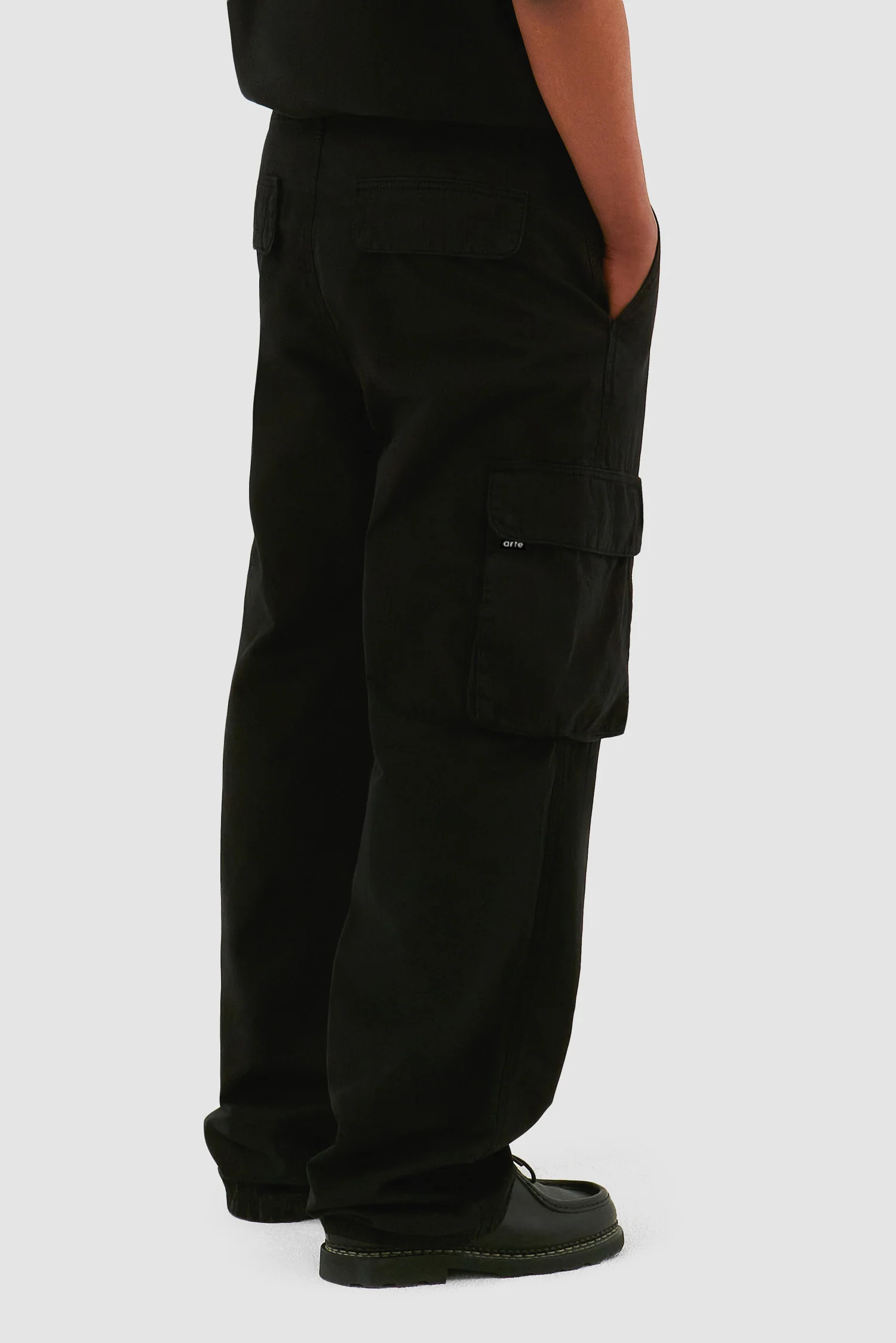 Pantalon cargo - Noir - Image 3