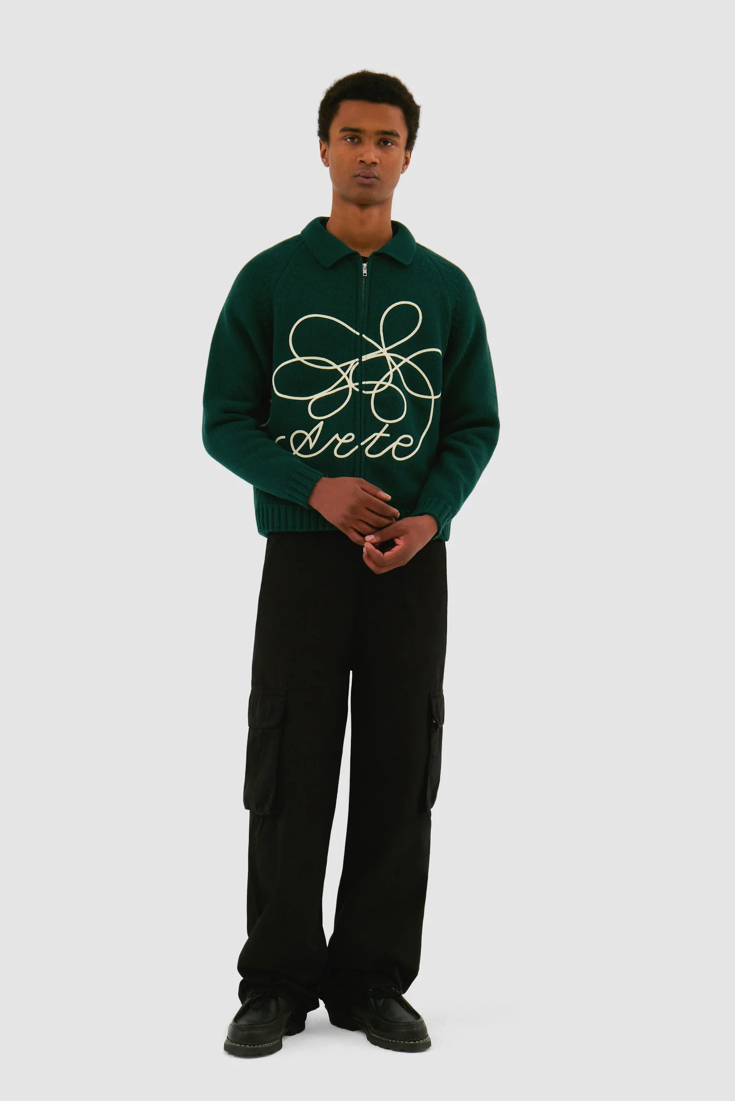 Pantalon cargo - Noir - Image 5
