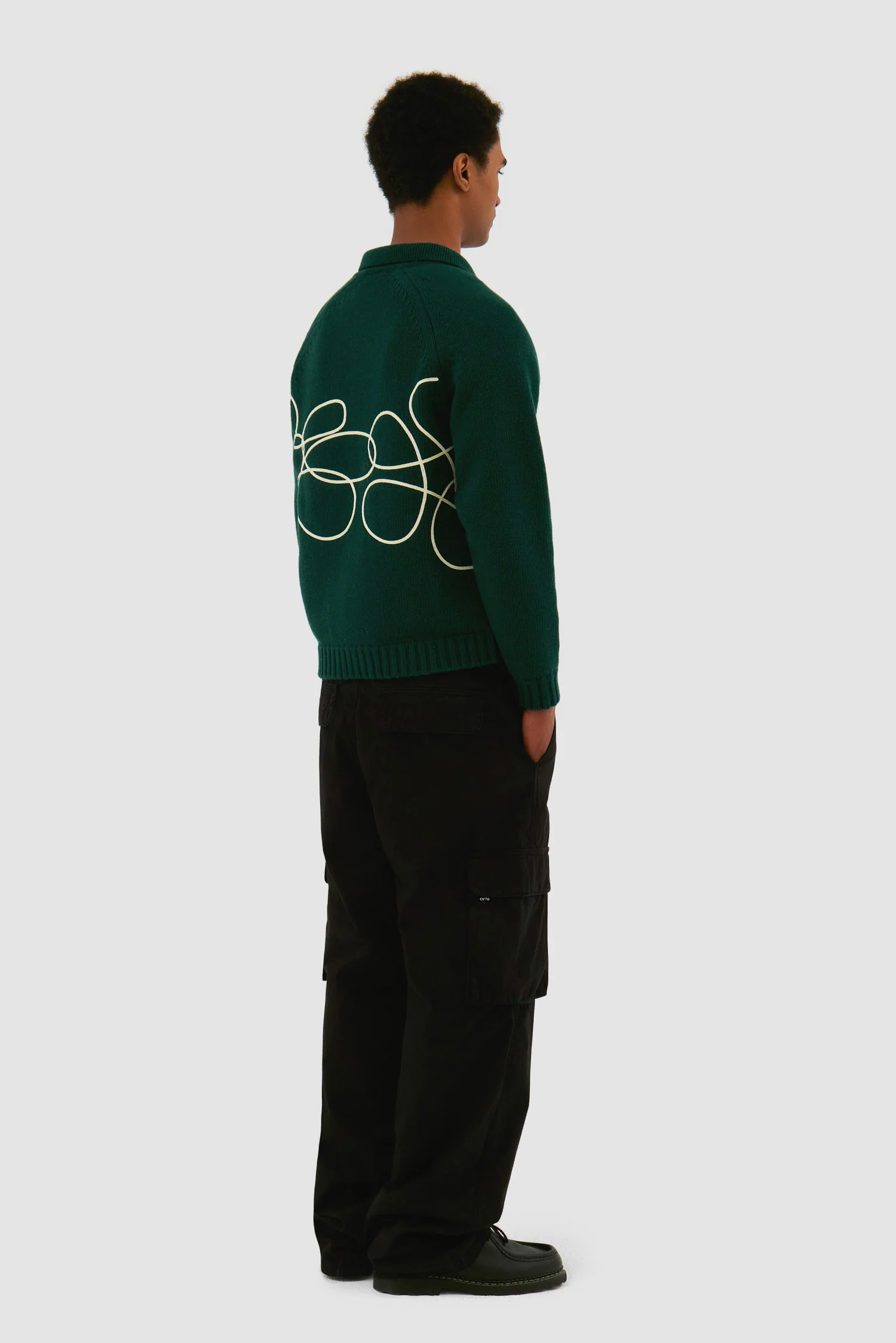 Pantalon cargo - Noir - Image 6