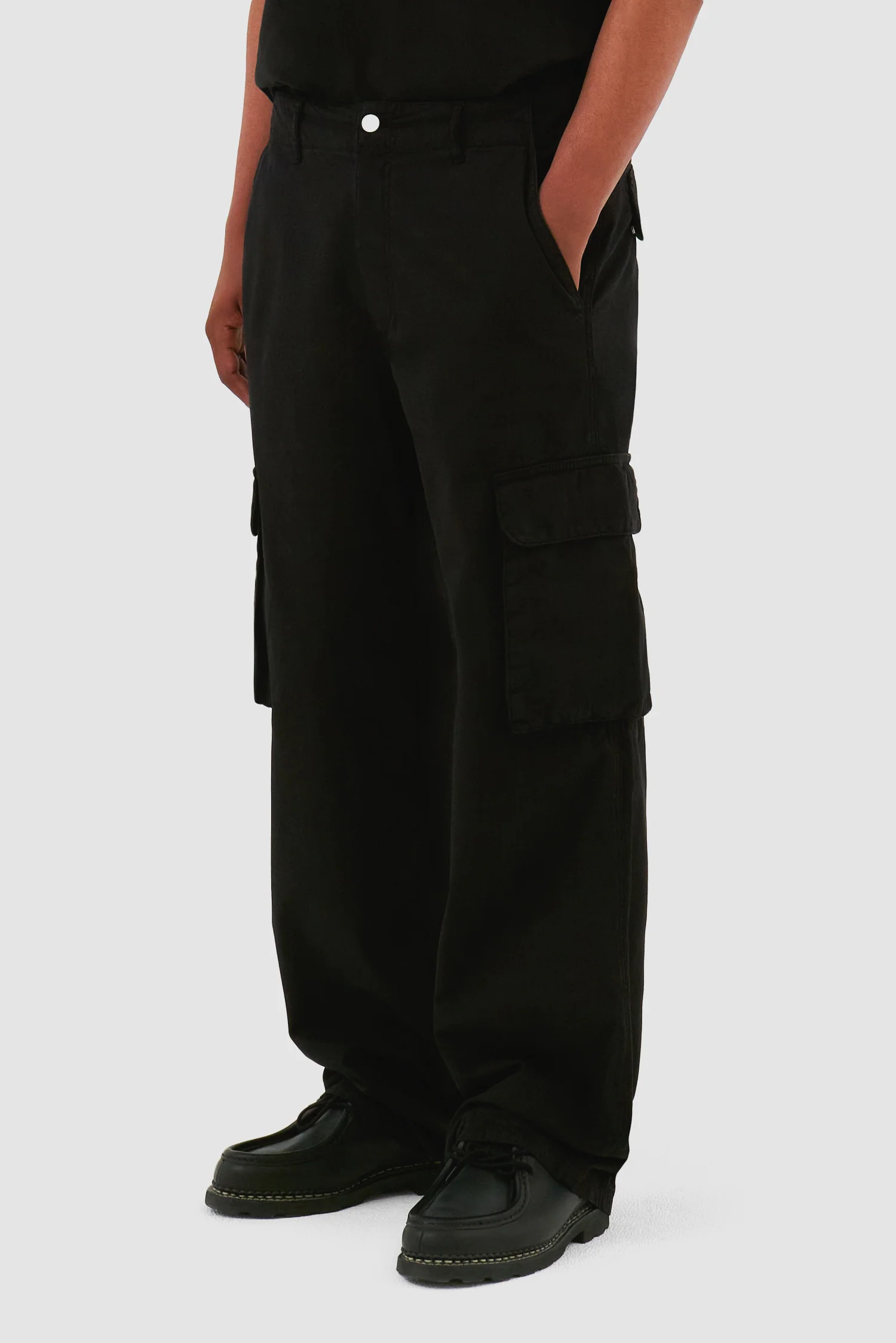 Pantalon cargo - Noir - Image 7