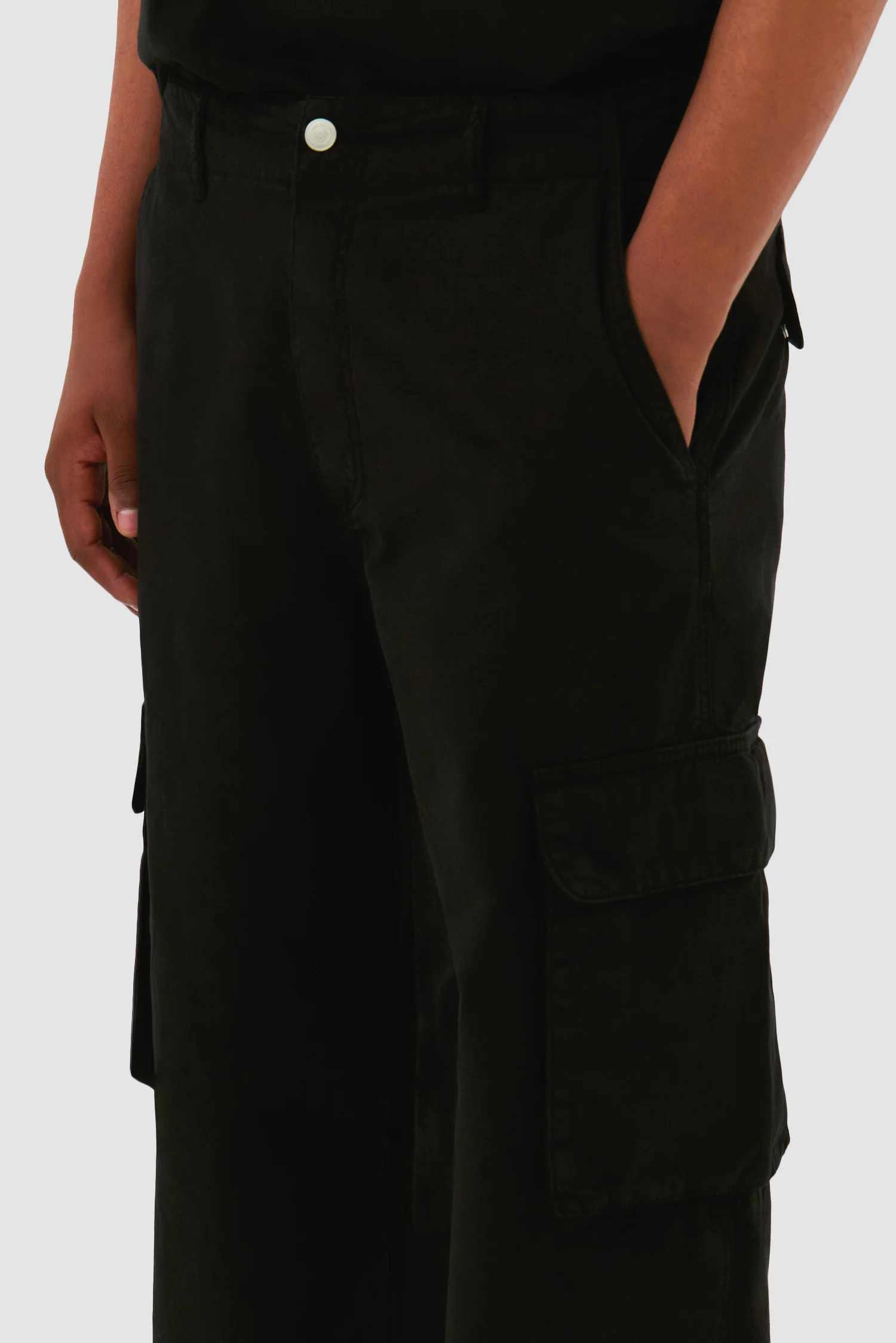 Pantalon cargo - Noir - Image 8