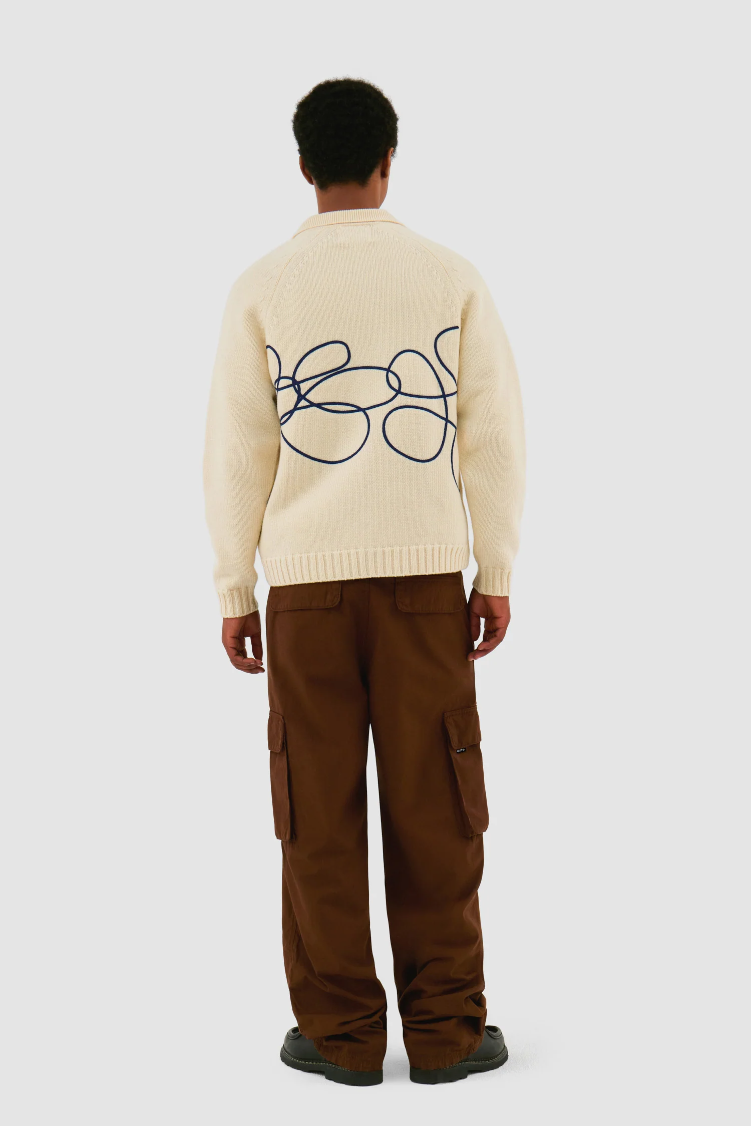 Pantalon cargo - Marron - Image 6