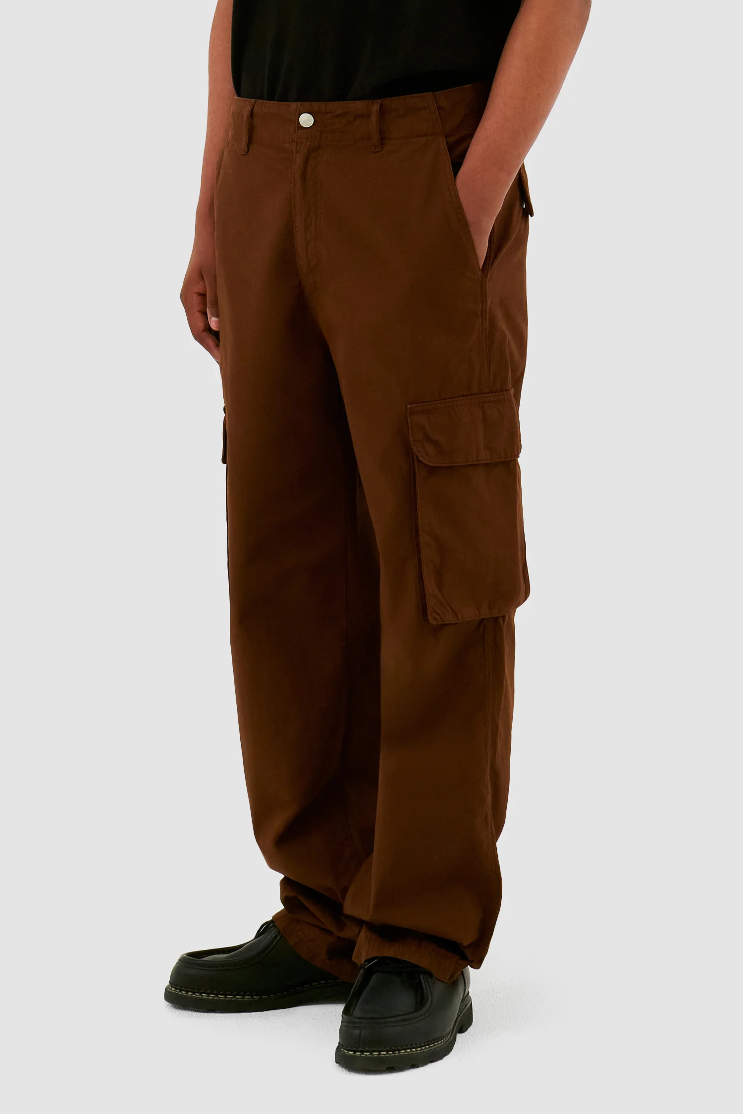 Pantalon cargo - Marron - Image 7