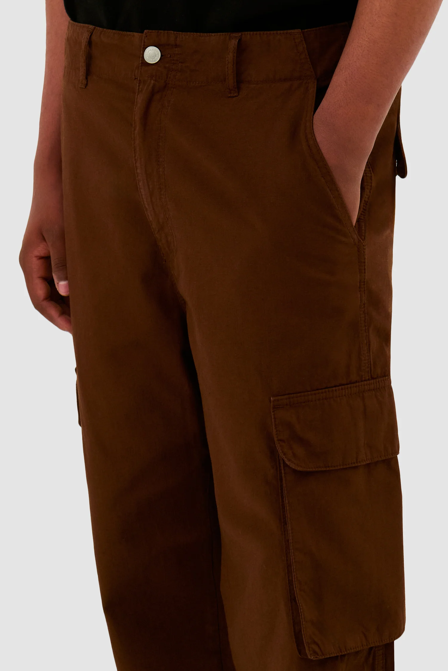 Pantalon cargo - Marron - Image 8