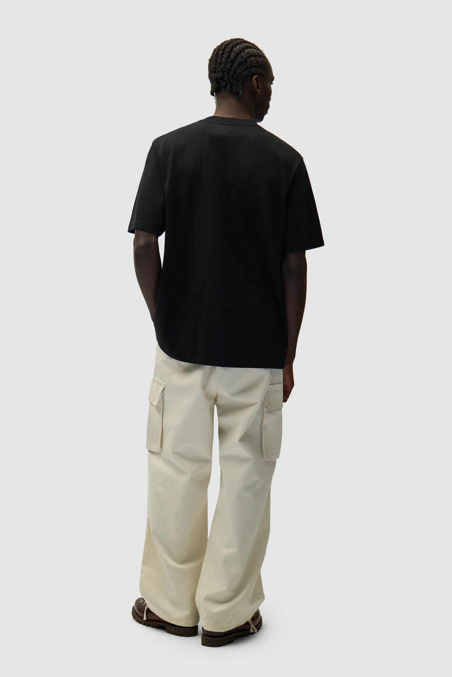 Pantalon cargo en ribstop - Crème - Image 7
