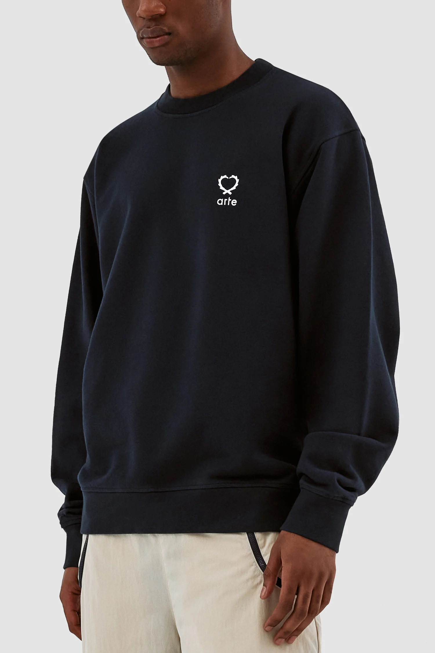 Carlos Small Heart Crewneck - Marine - Image 7