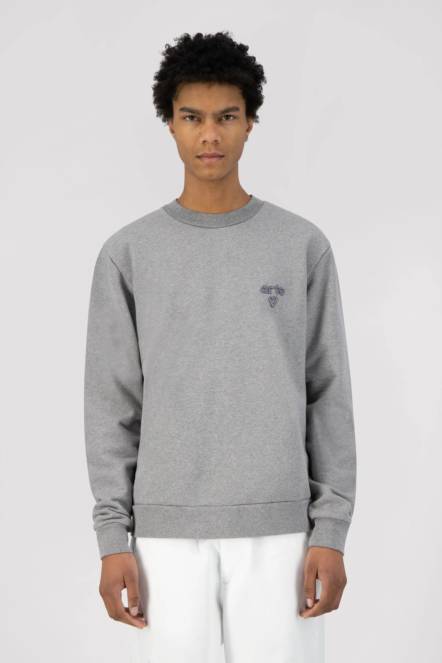 Pull à logo en forme de cœur de Cassat - Gris - Image 2