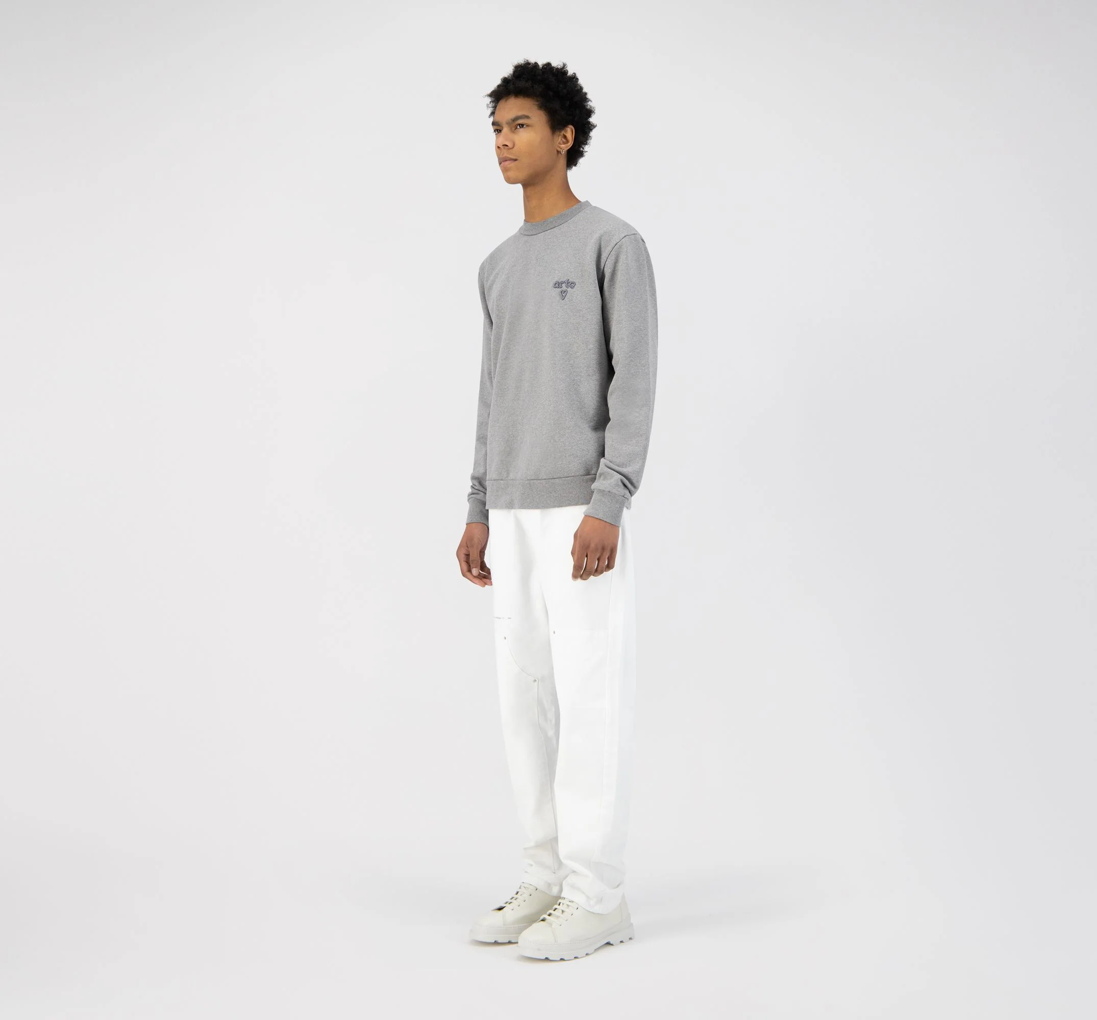 Pull à logo en forme de cœur de Cassat - Gris - Image 5