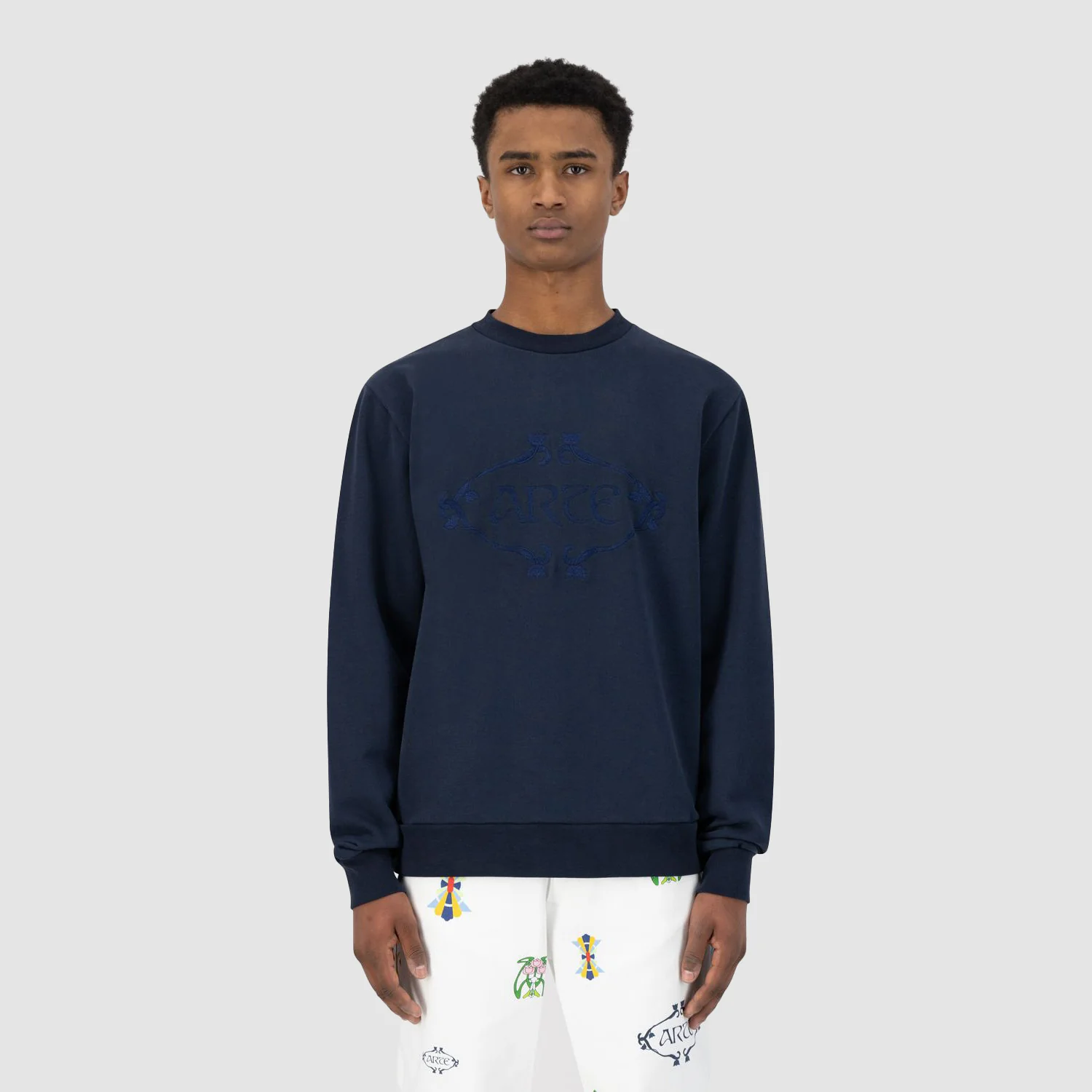 Pull Orna avec logo Castel - Marine