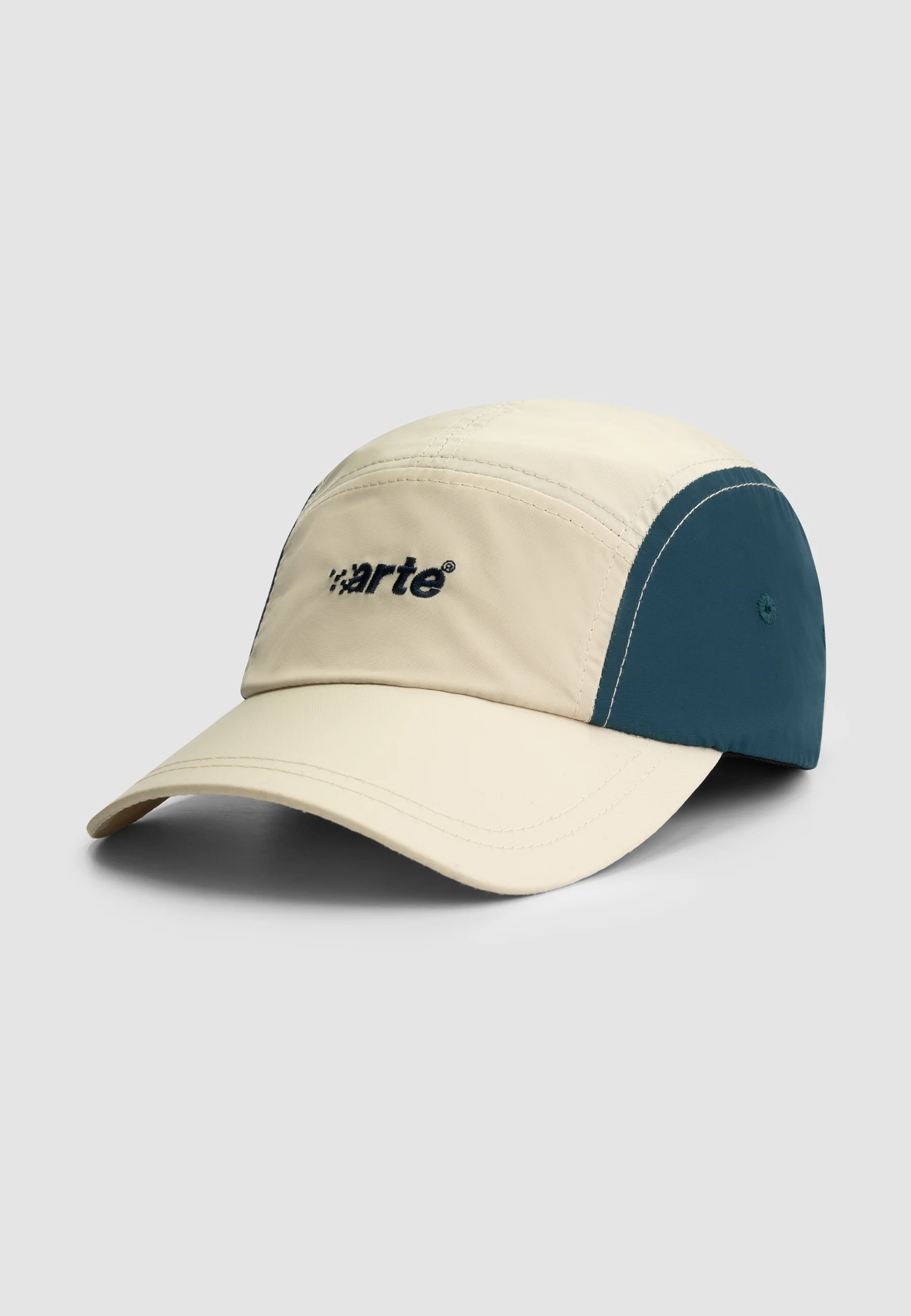 Casquette Cedric à 5 panneaux - Crème/Marine - Image 2