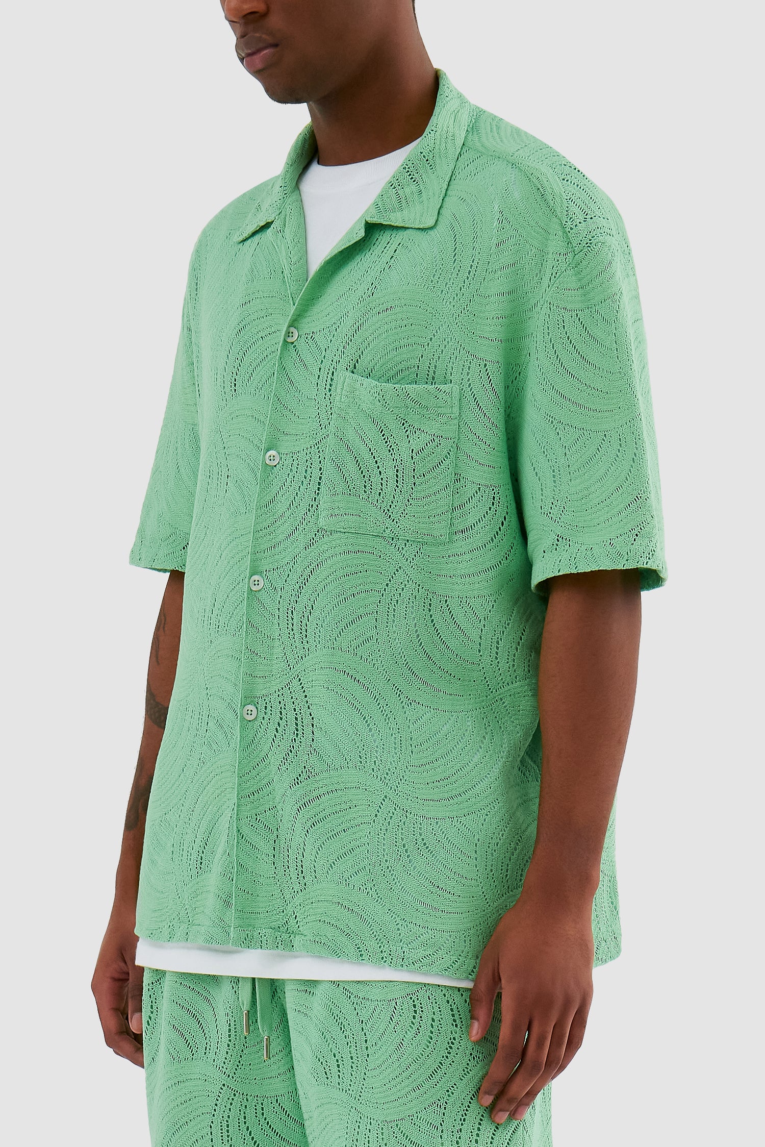 Chemise en crochet Stan - Vert - Image 7