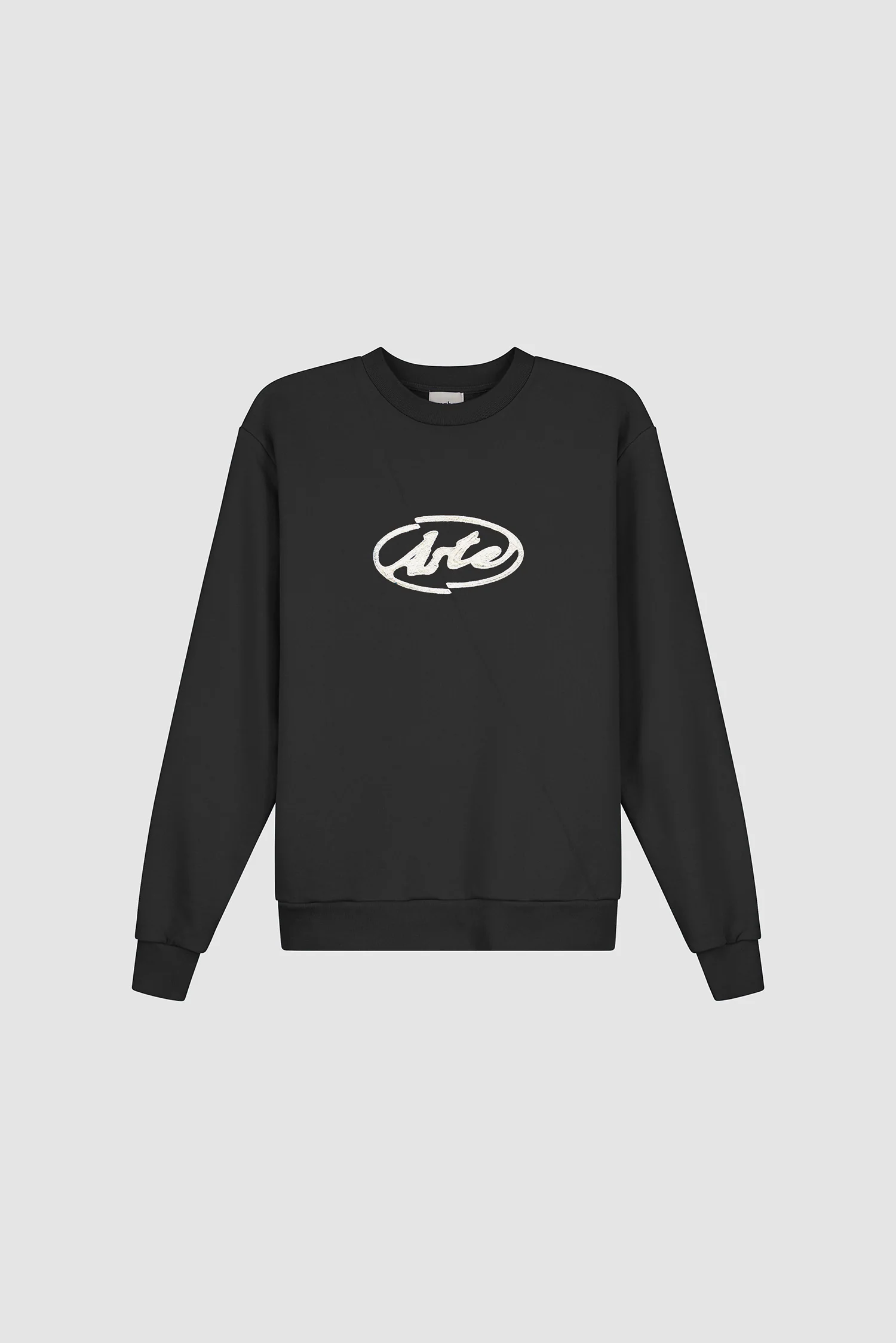 Pull brodé avec logo circulaire - Noir - Image 9