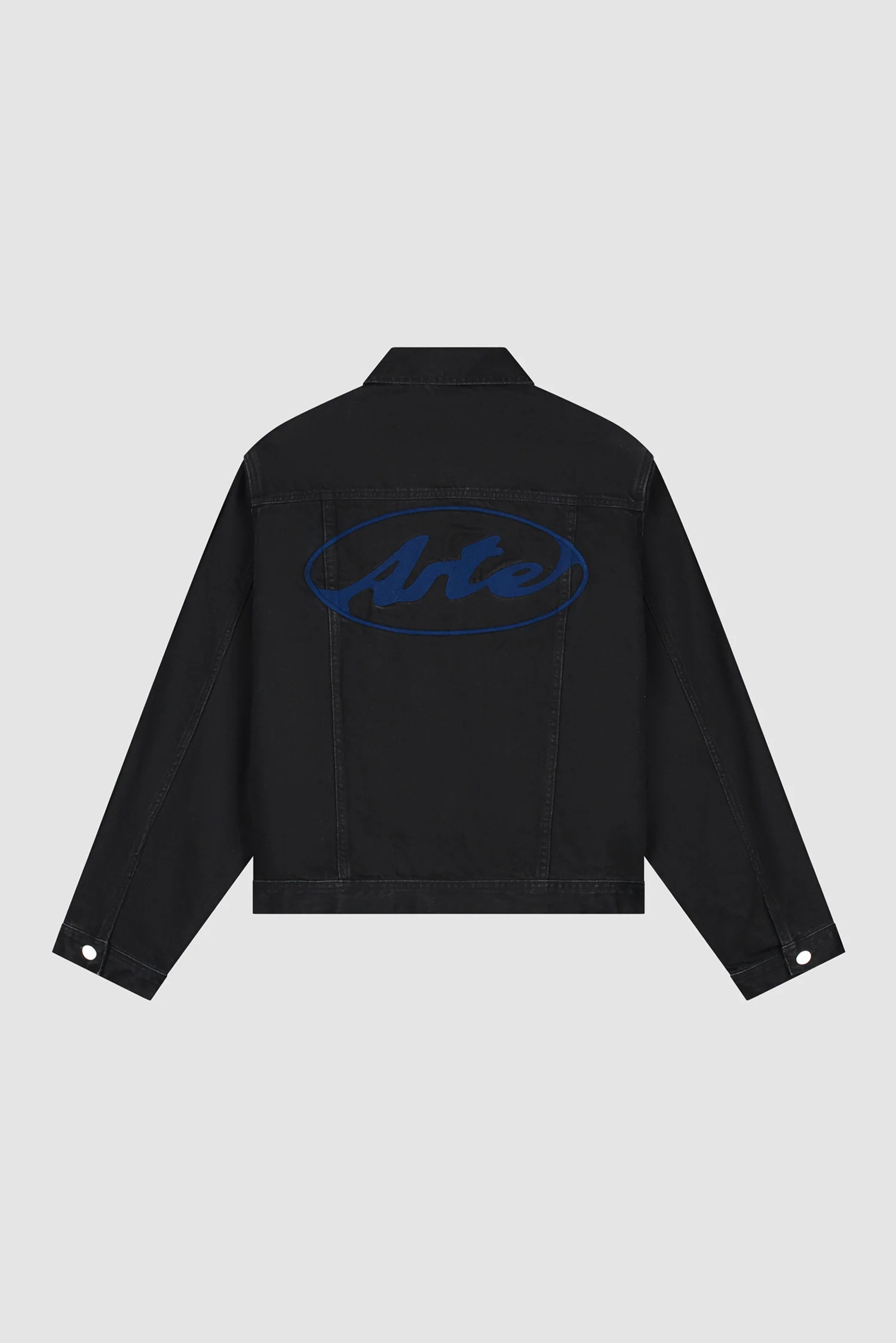 Veste en jean avec logo cercle - Noir - Image 9