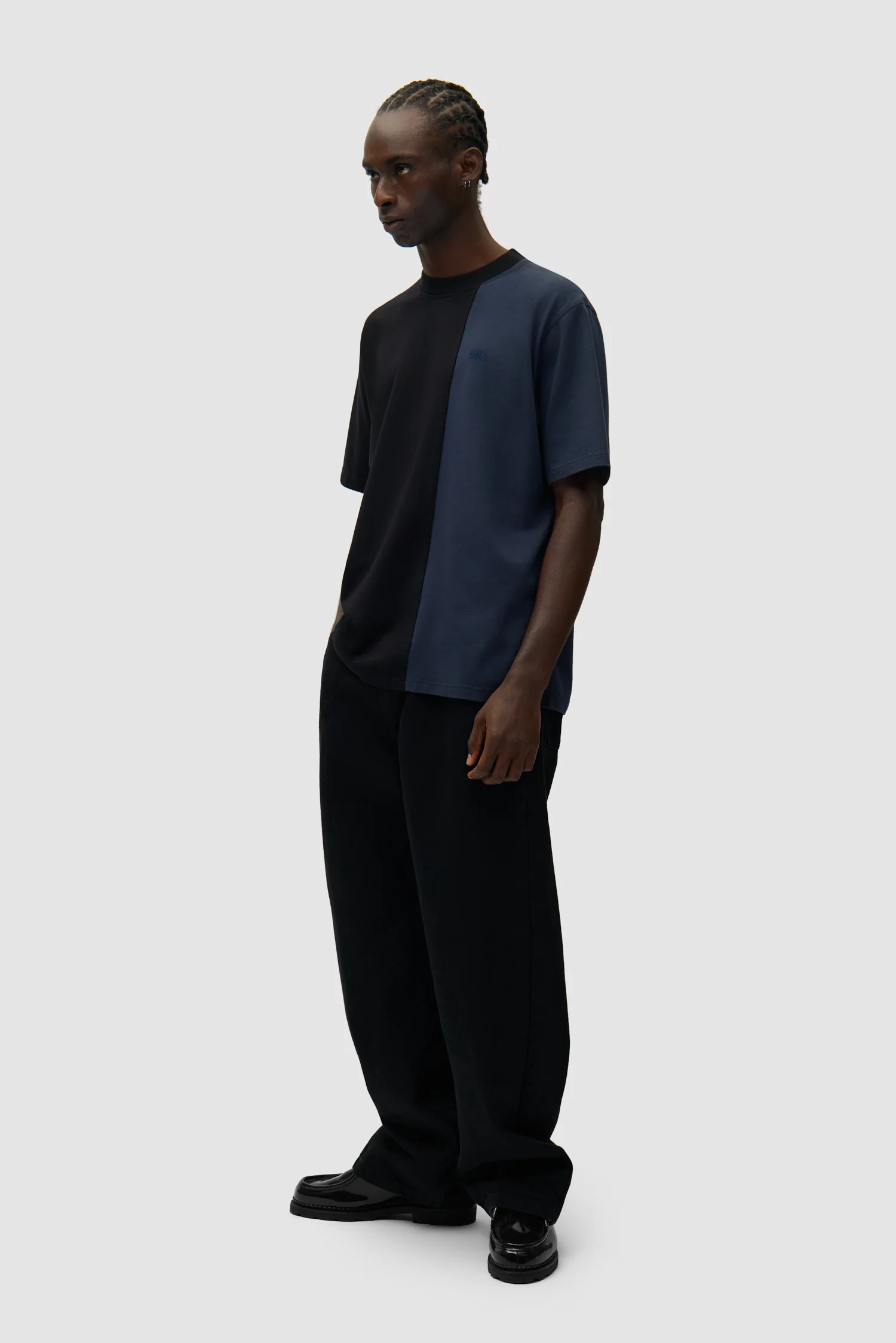 Pantalon à poche avec logo circulaire - Noir - Image 5