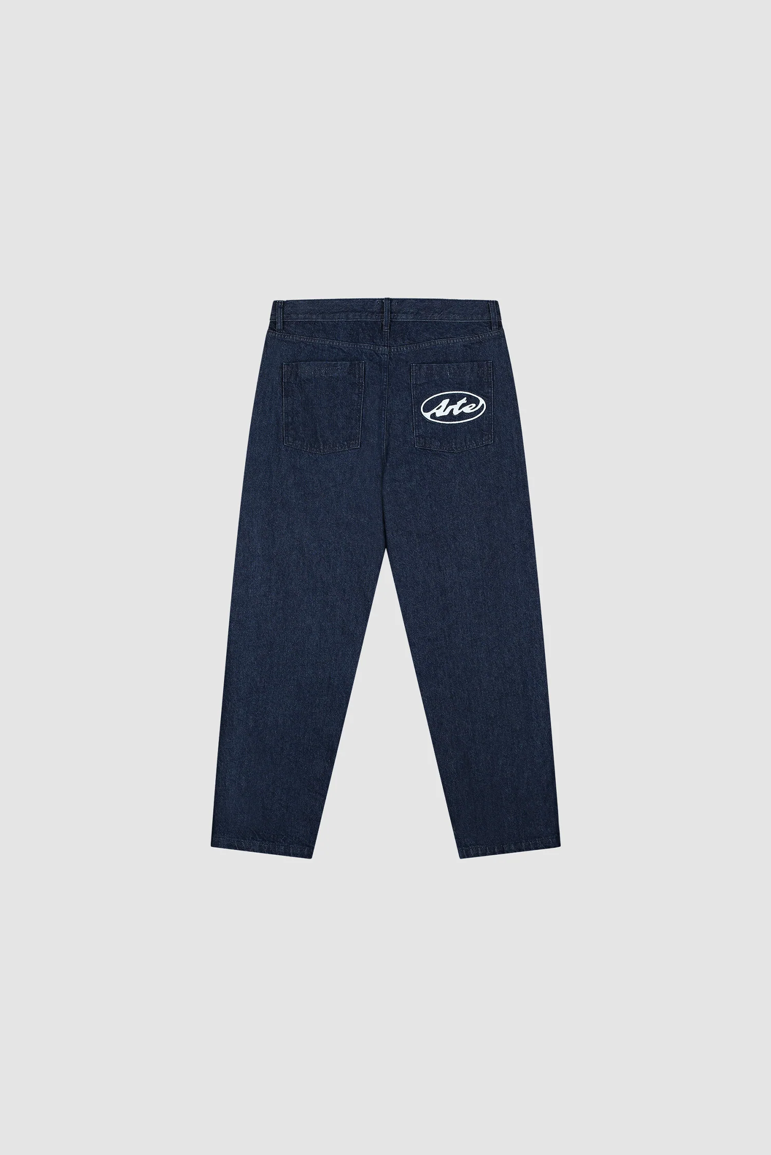 Pantalon à poche avec logo circulaire - Denim brut - Image 10