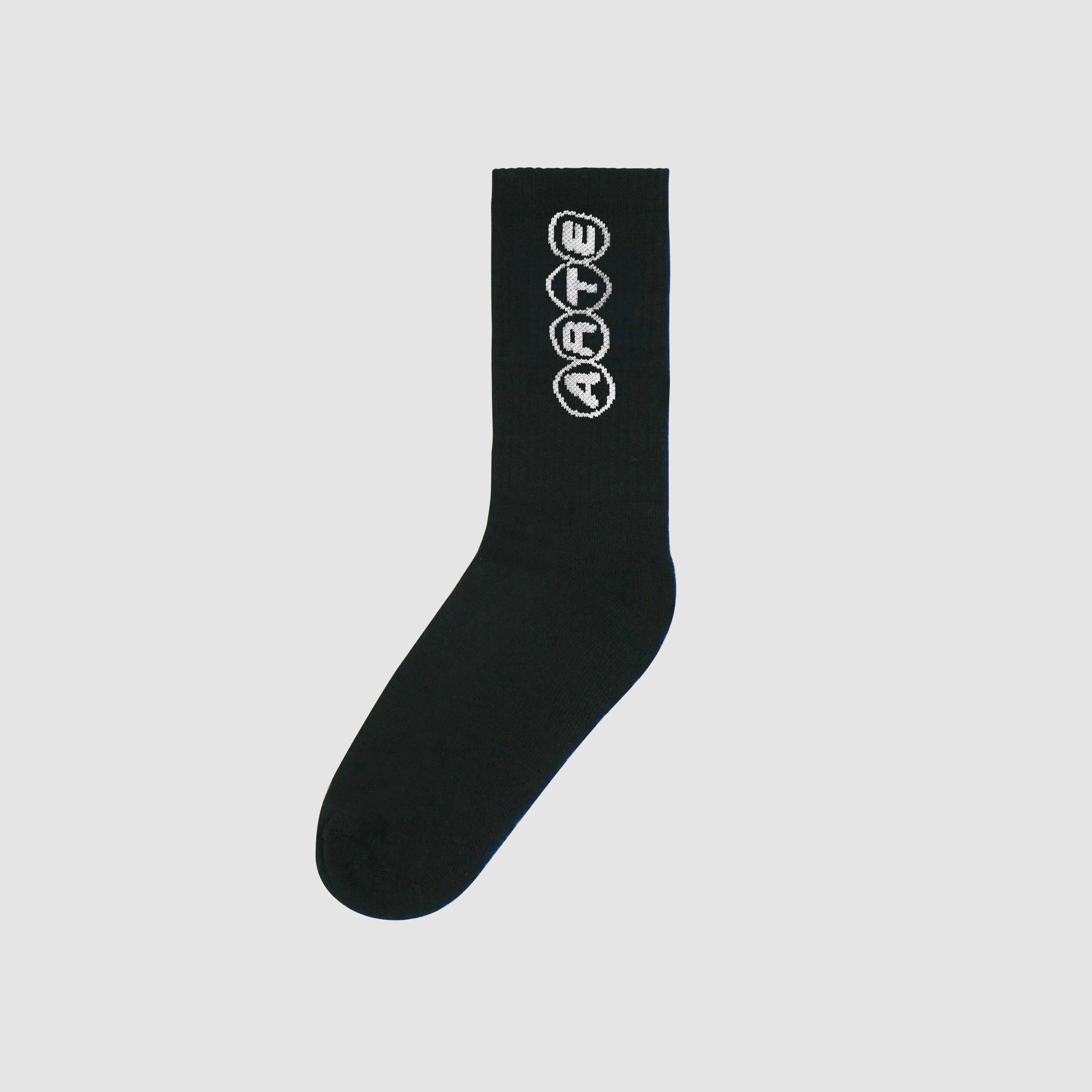 Chaussettes à logo circulaire - Noir