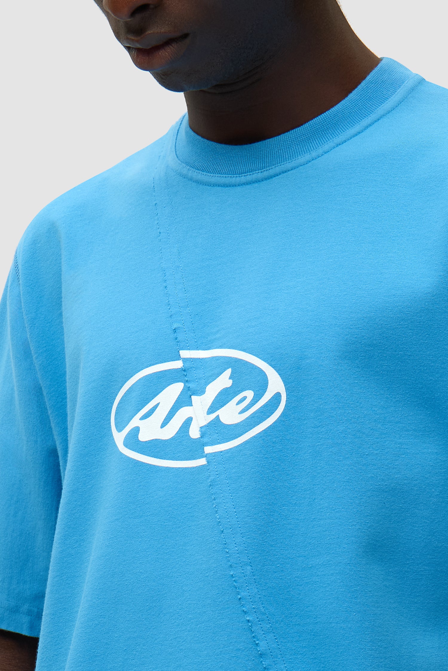 T-shirt avec logo cercle - Bleu - Image 8
