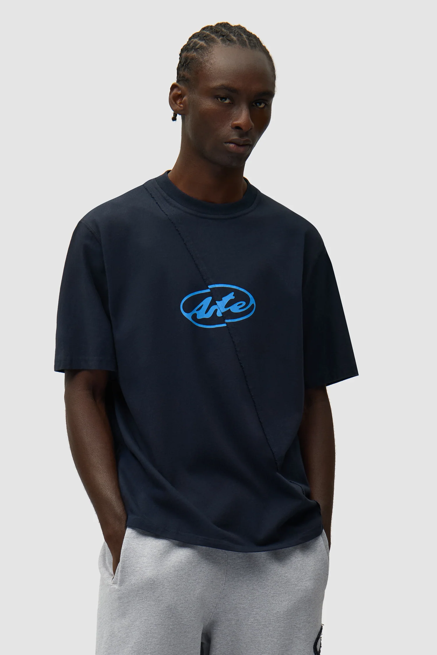 T-shirt avec logo cercle - Bleu marine - Image 2