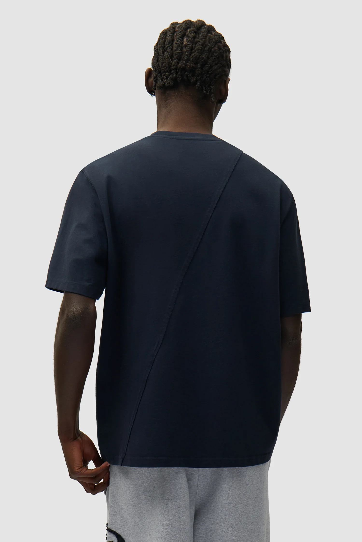 T-shirt avec logo cercle - Bleu marine - Image 3