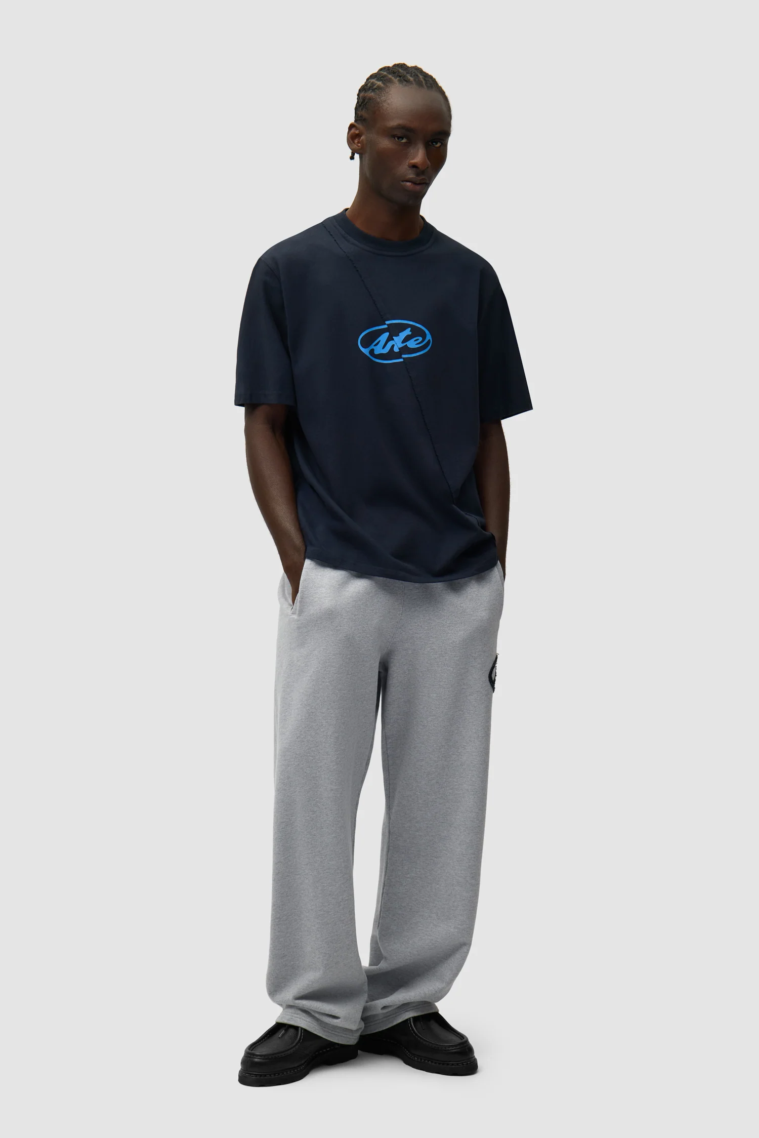 T-shirt avec logo cercle - Bleu marine - Image 4